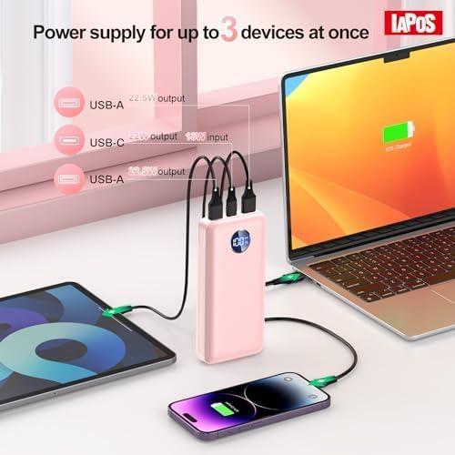 Cargador Portátil IAPOS 40000mAh USB-C Carga Rápida 22.5W