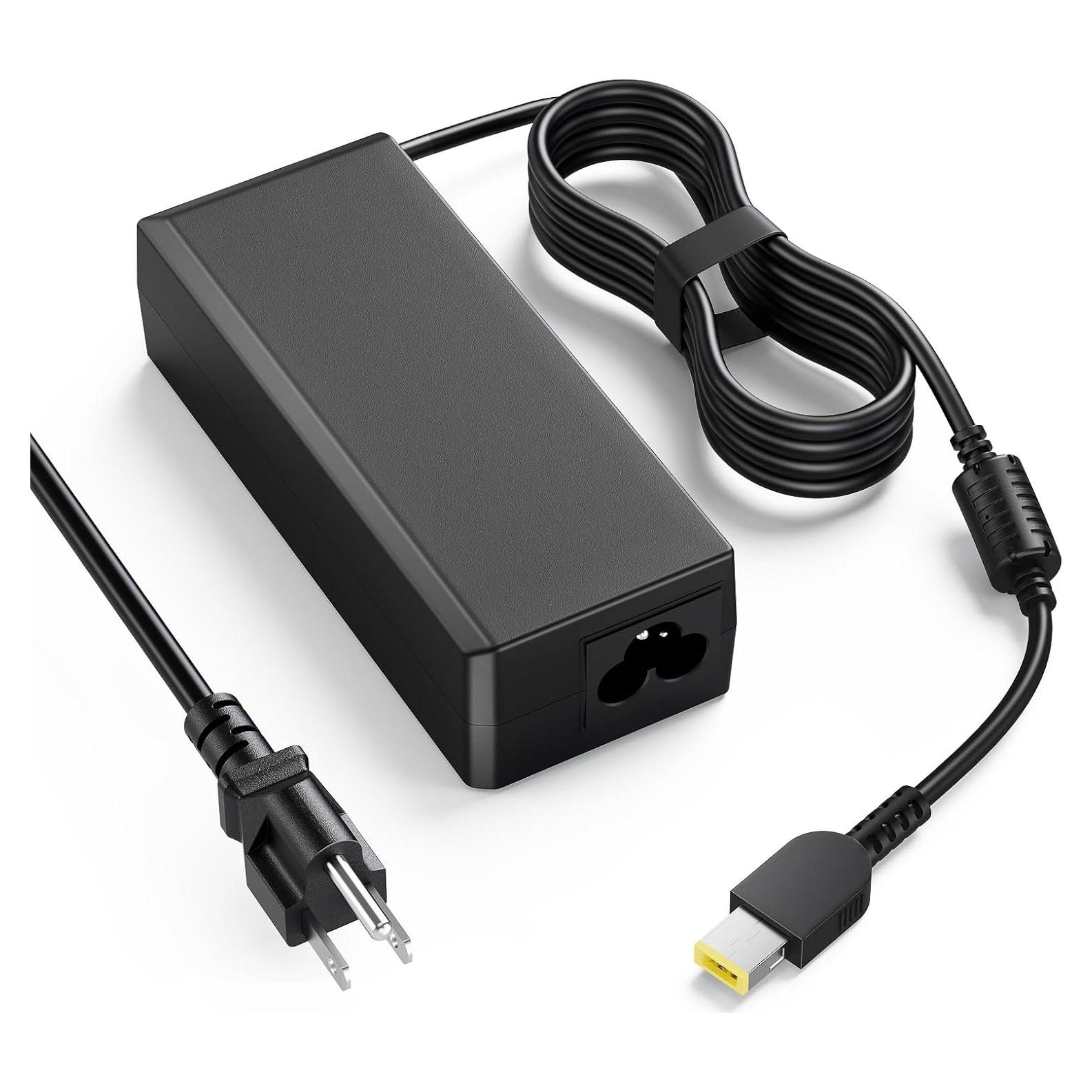 Cargador de Laptop VUOHOEG 65W Punta Cuadrada Amarilla Lenovo