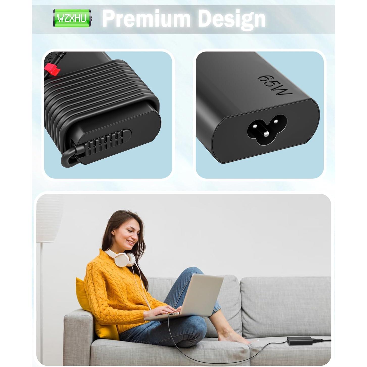 Cargador USB C 65W WZXHU para Lenovo ThinkPad y Yoga