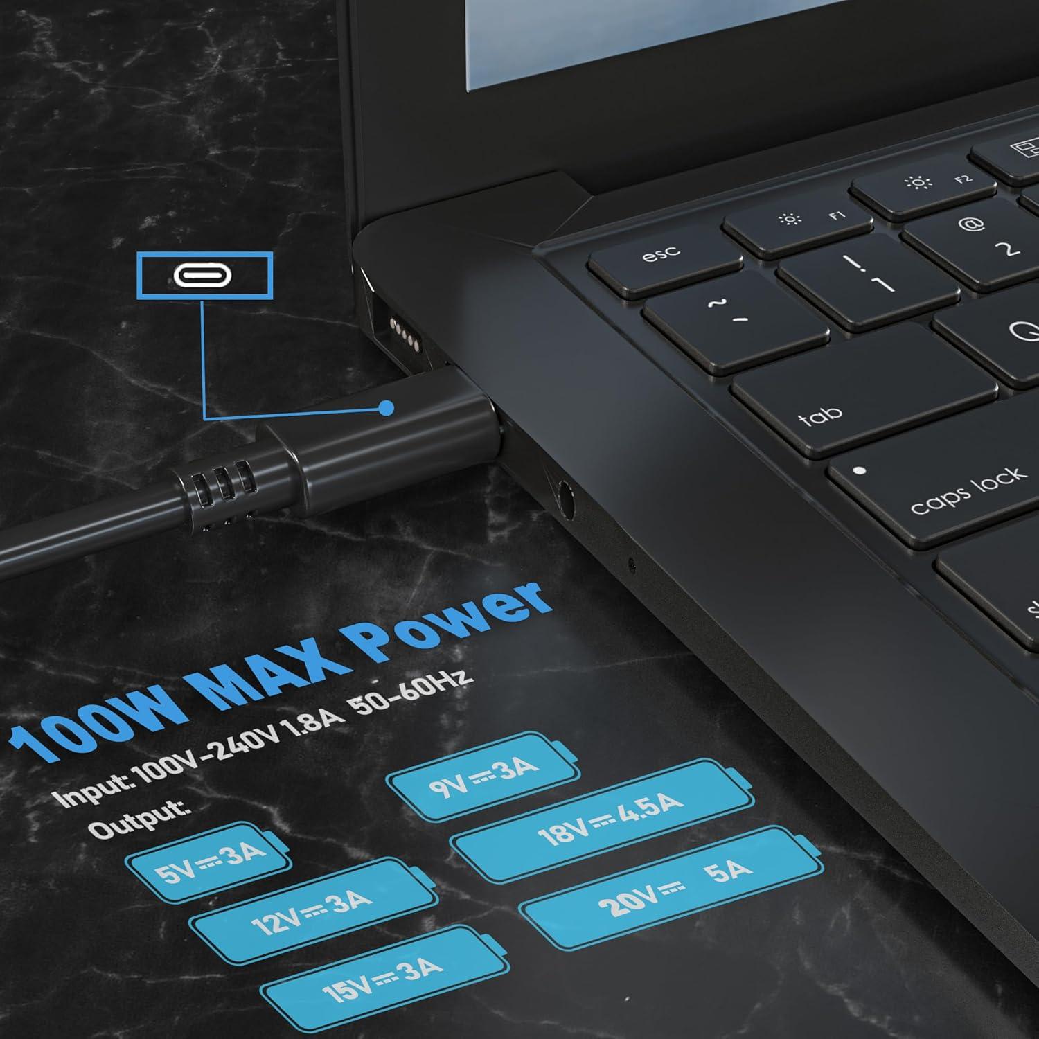 Cargador USB-C 100W Lenovo ThinkPad IdeaPad Yoga 370 920