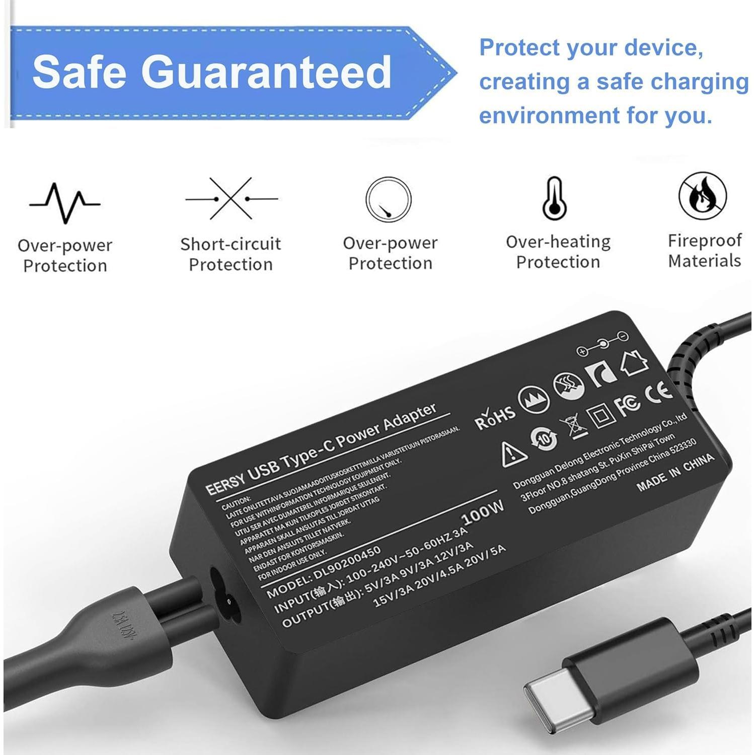 Cargador USB-C 100W Lenovo ThinkPad IdeaPad Yoga 370 920