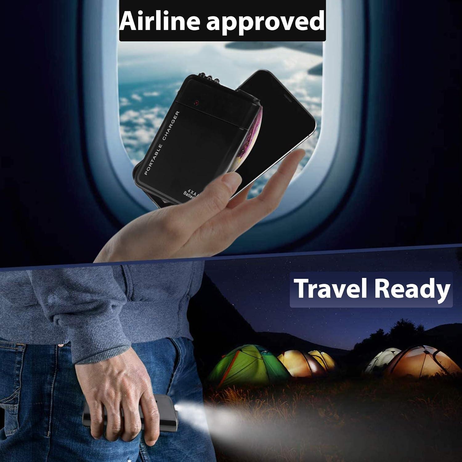 Cargador Portátil de Emergencia AA Success4Sport con Luz LED