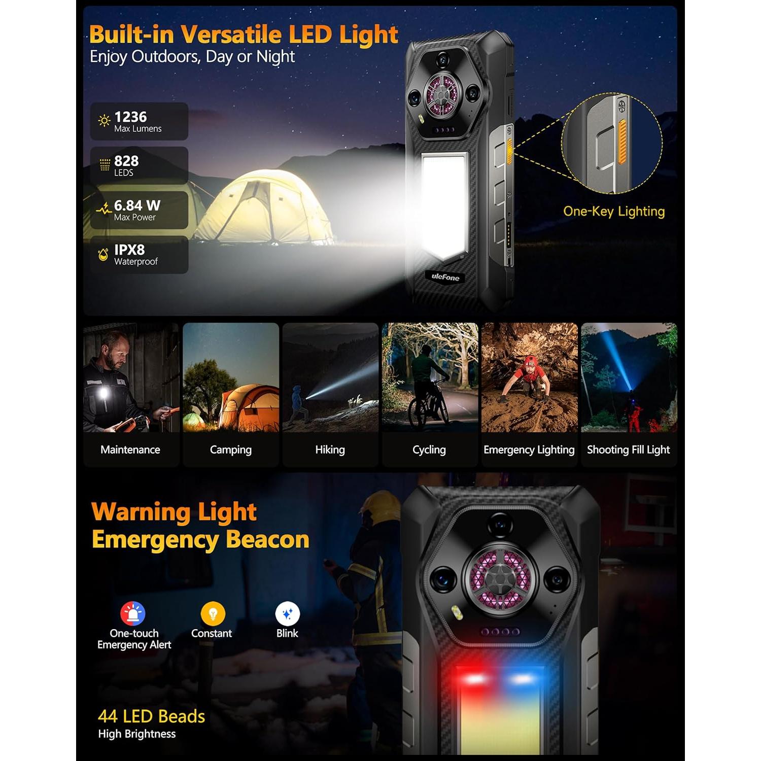 Ulefone Armor 30 4G Teléfono Resistente 12800mAh 24GB+512GB