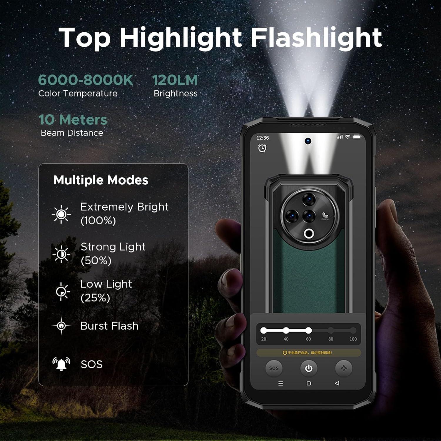 DOOGEE Fire 6 Power Teléfono Rugerizado 15500mAh 33W 256GB 50MP