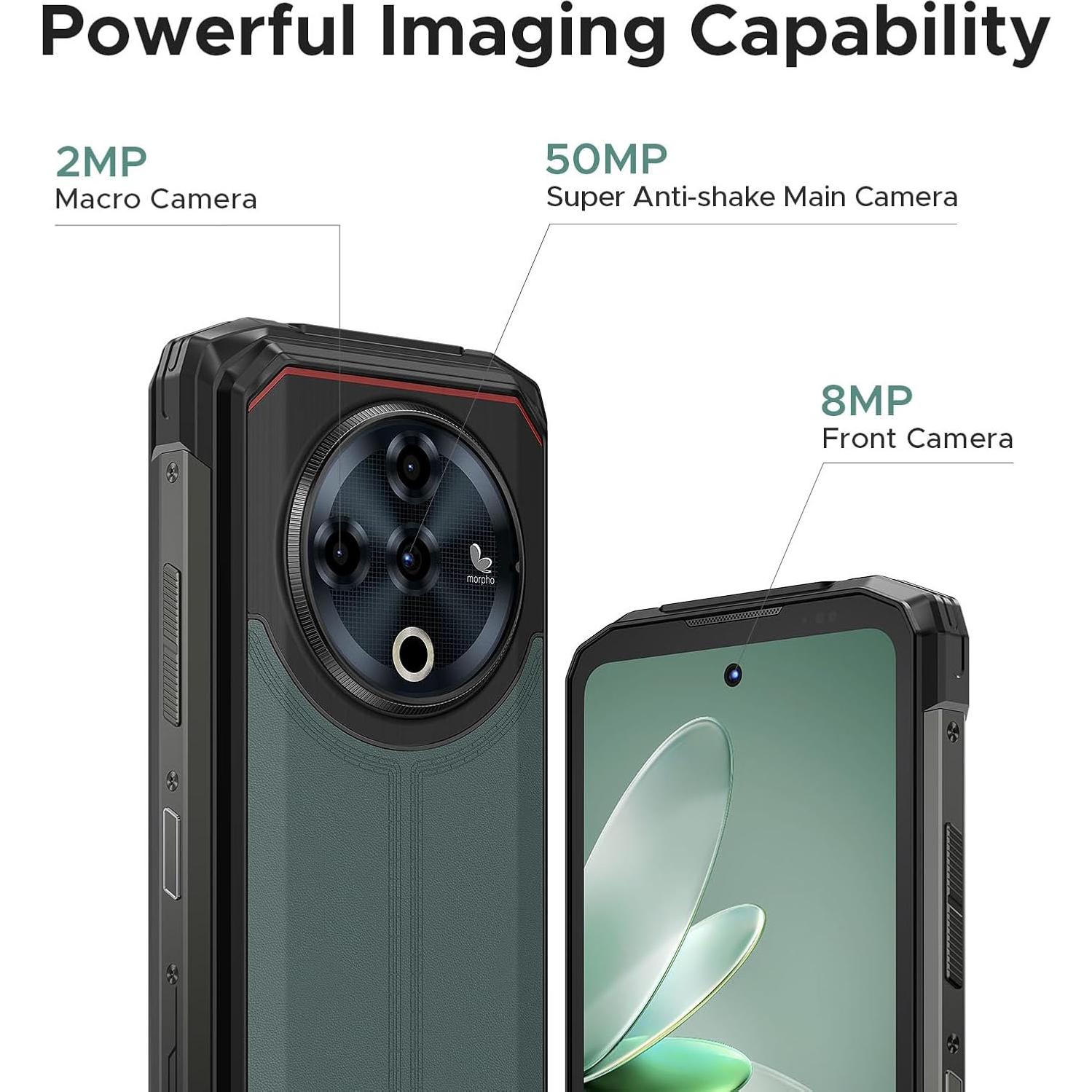 DOOGEE Fire 6 Power Teléfono Rugerizado 15500mAh 33W 256GB 50MP