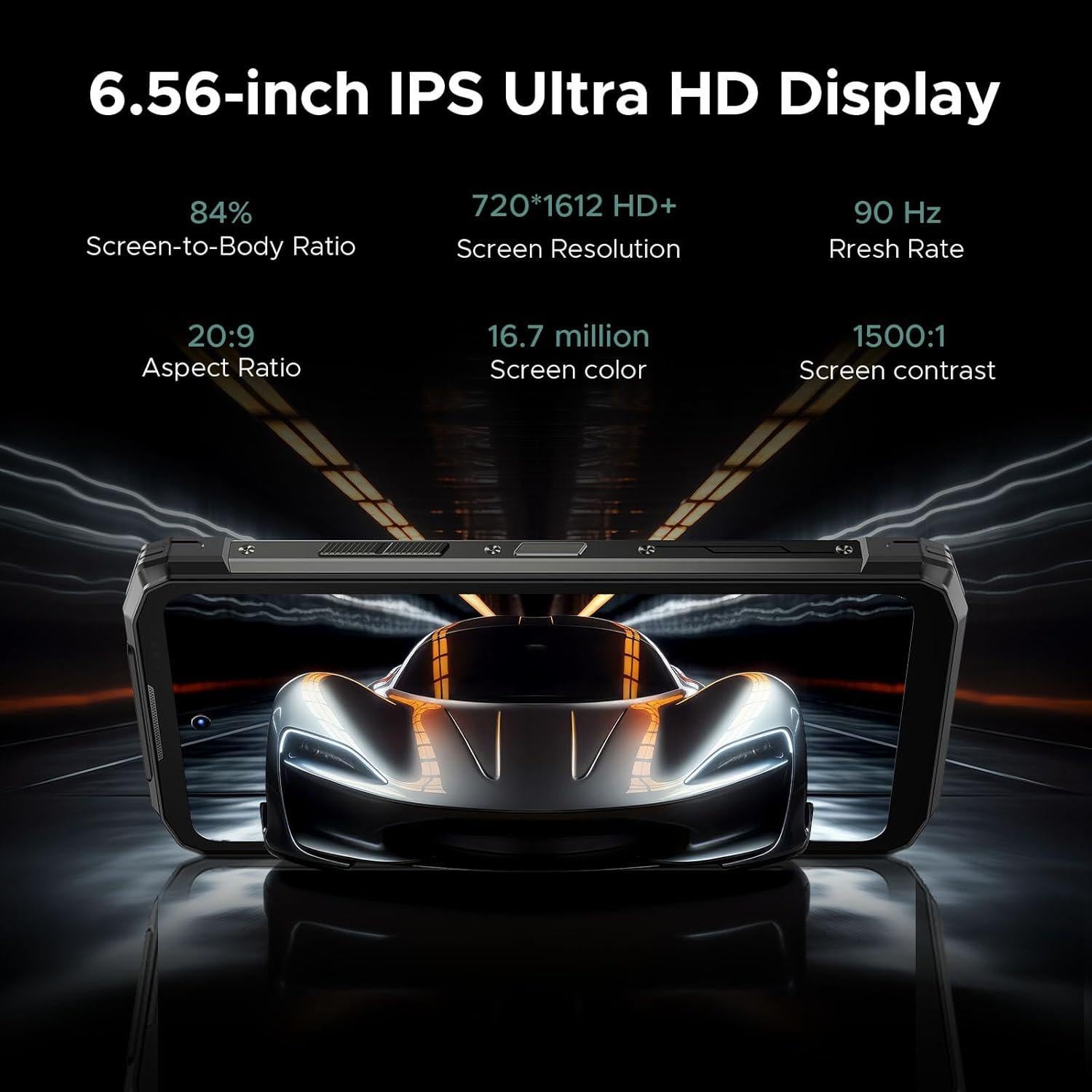 DOOGEE Fire 6 Power Teléfono Rugerizado 15500mAh 33W 256GB 50MP