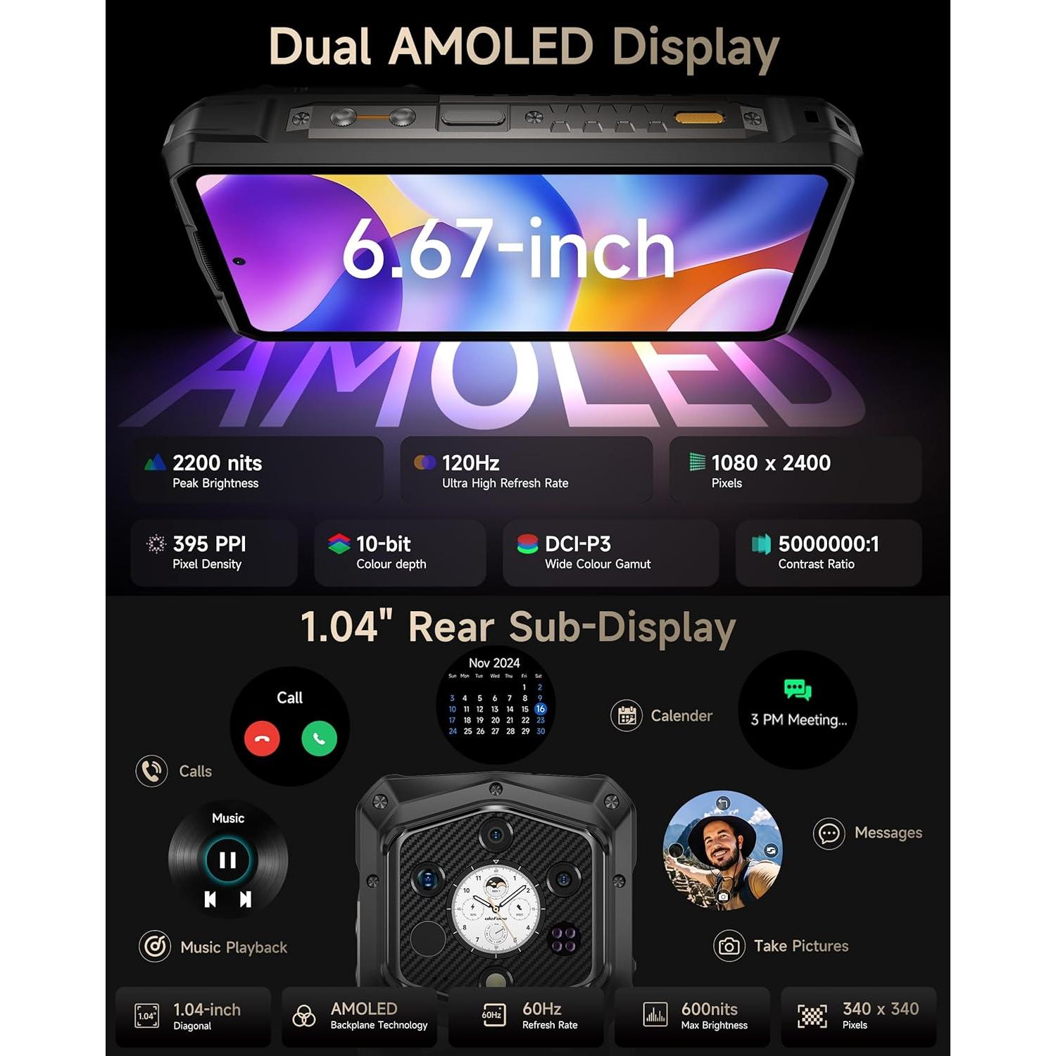 Ulefone Armor 29 Pro Térmico 5G, 32GB RAM + 512GB, 21200mAh