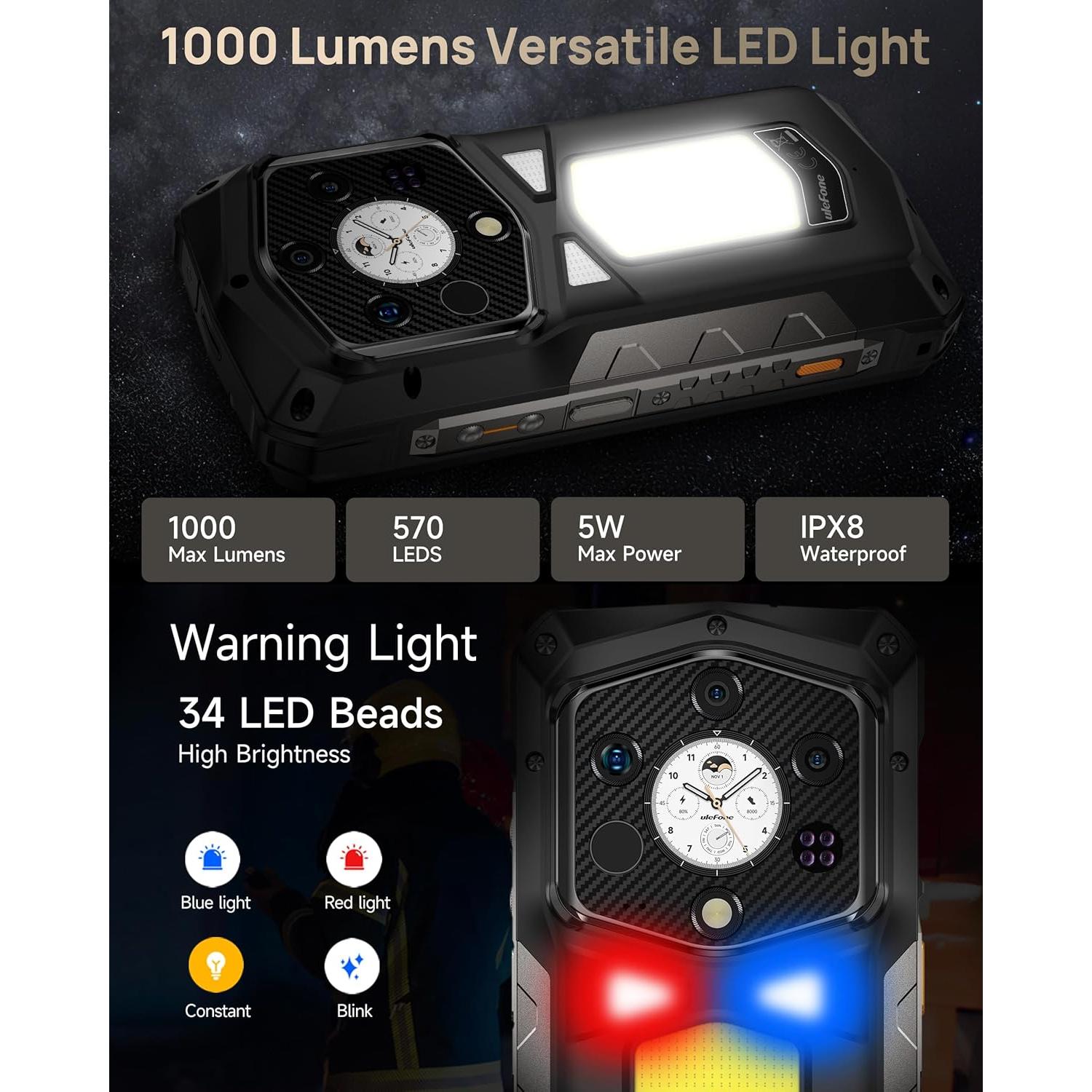 Ulefone Armor 29 Pro Térmico 5G, 32GB RAM + 512GB, 21200mAh