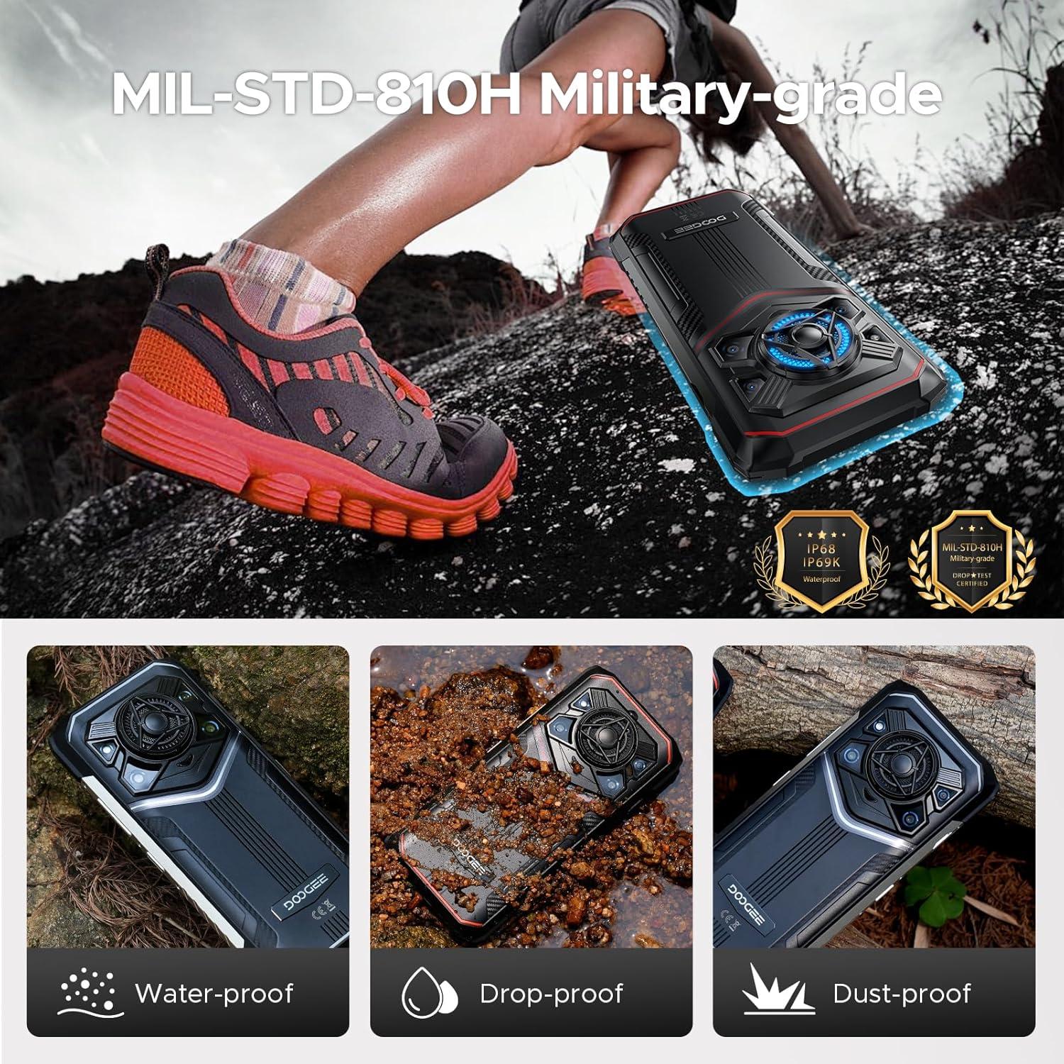 DOOGEE Blade 20 Play 5G Teléfono Resistente 32GB+256GB Rojo