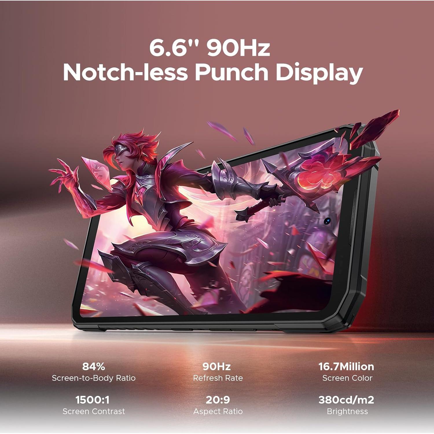 DOOGEE Blade 20 Play 5G Teléfono Resistente 32GB+256GB Rojo