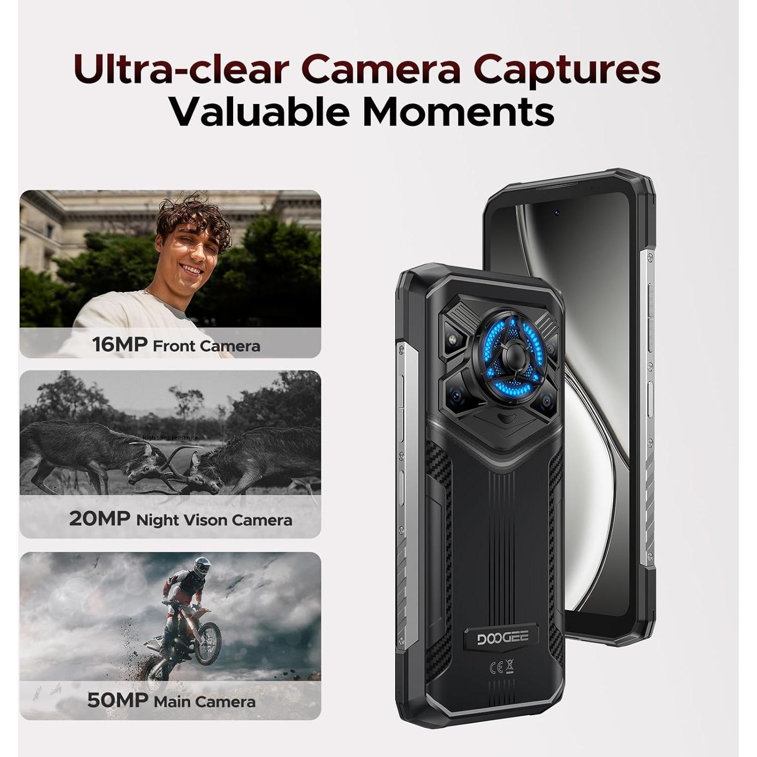 DOOGEE Blade 20 Play 5G Teléfono Resistente 32GB+256GB Rojo