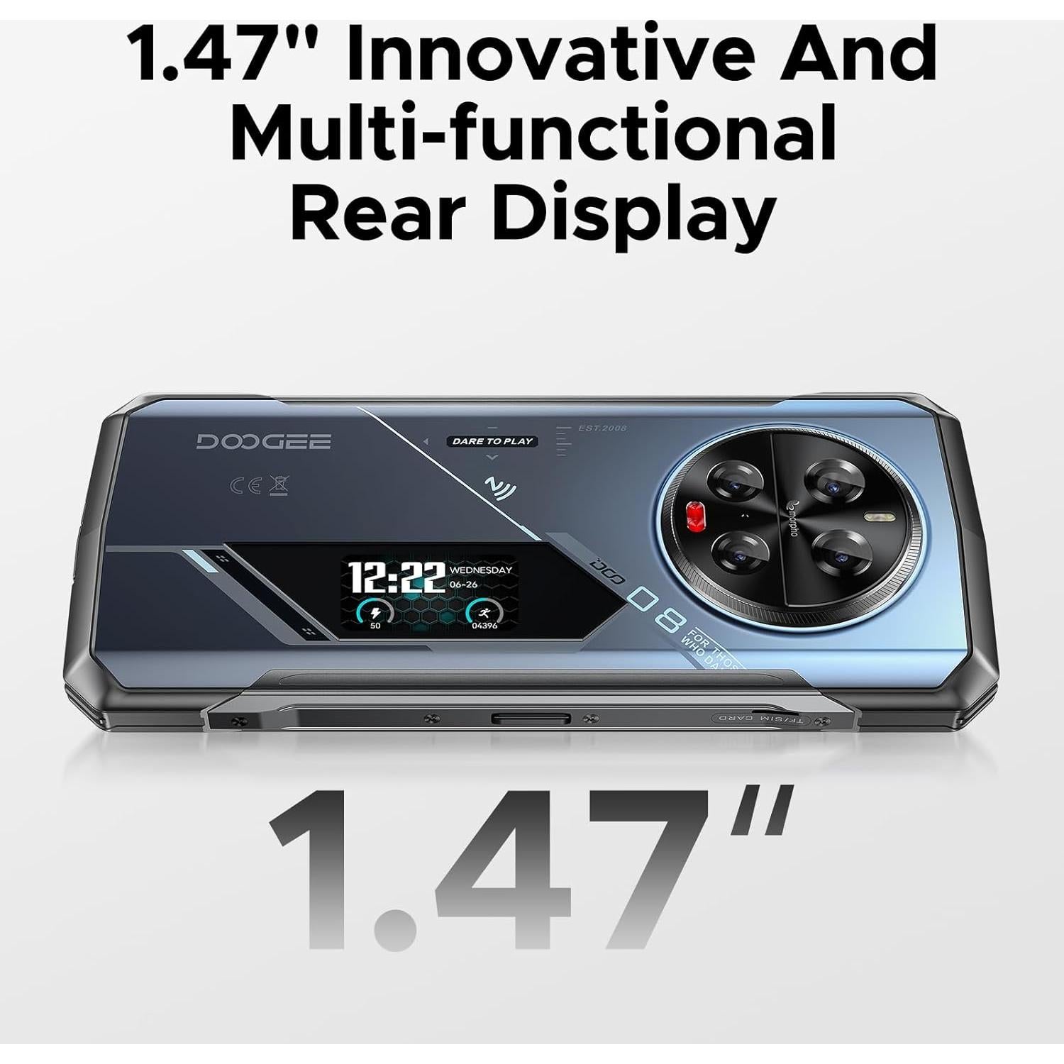 DOOGEE V40 Pro 5G Teléfono Resistente 36GB RAM 512GB Azul