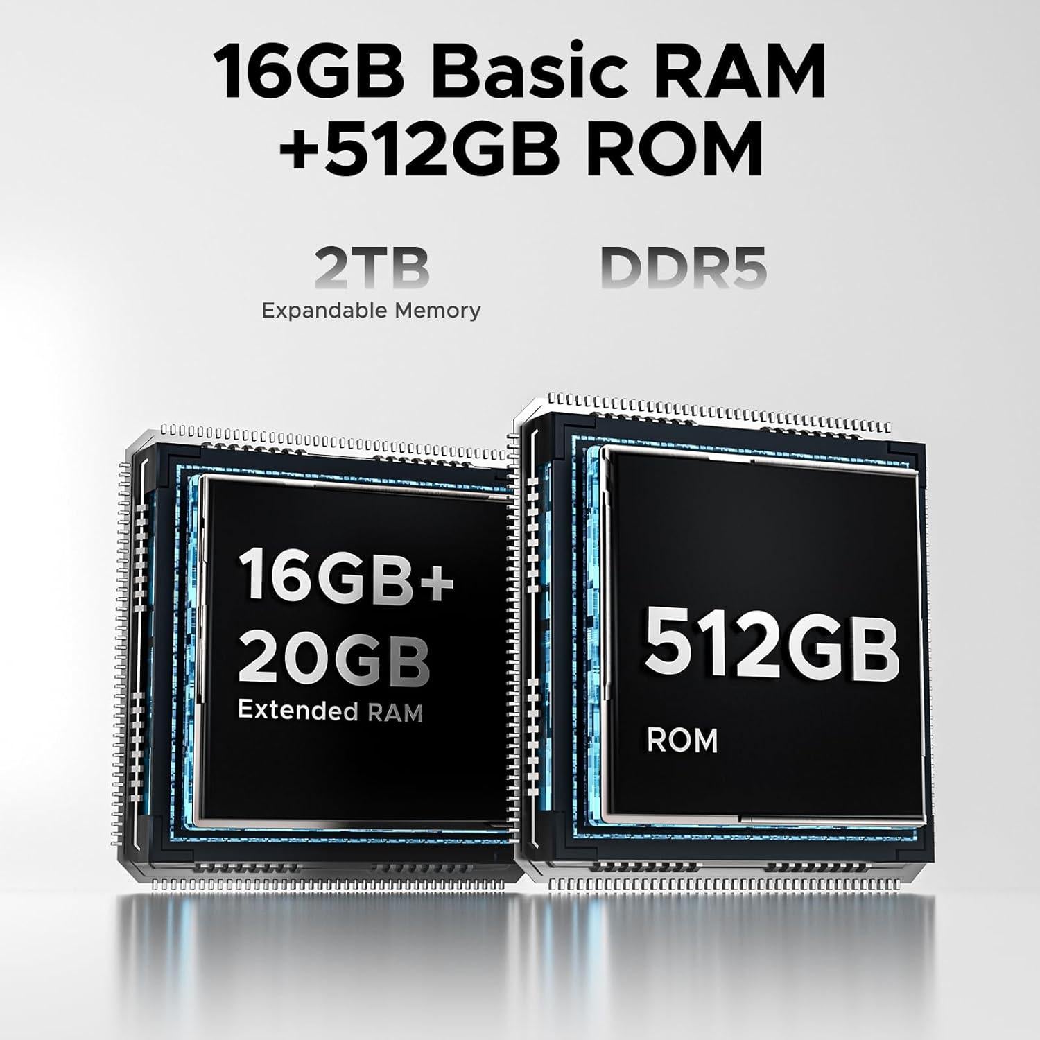 DOOGEE V40 Pro 5G Teléfono Resistente 36GB RAM 512GB Azul