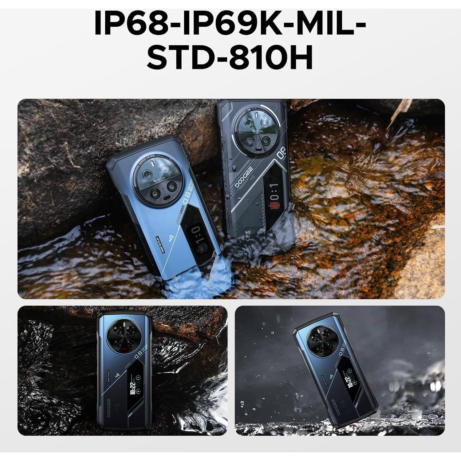 DOOGEE V40 Pro 5G Teléfono Resistente 36GB RAM 512GB Azul