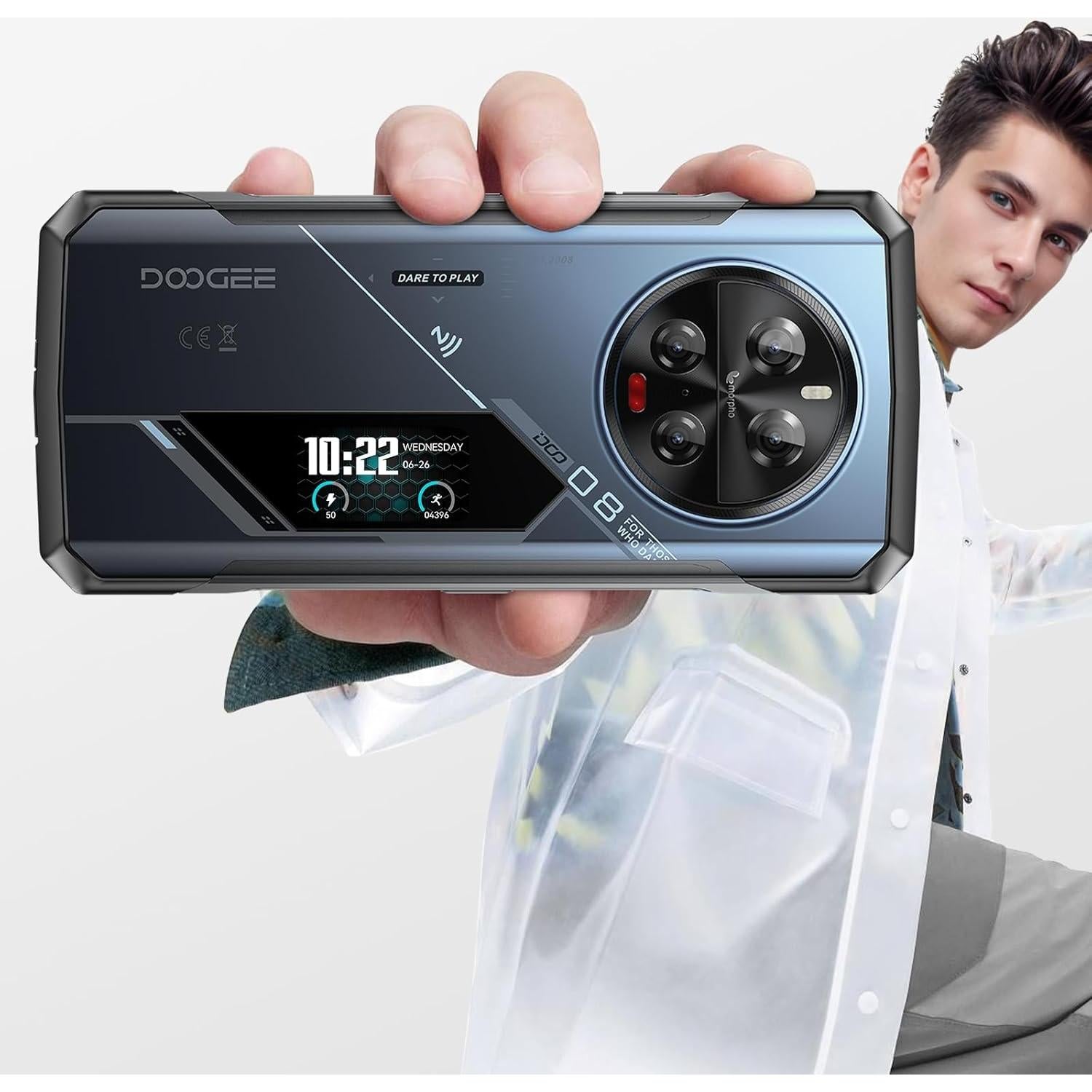 DOOGEE V40 Pro 5G Teléfono Resistente 36GB RAM 512GB Azul