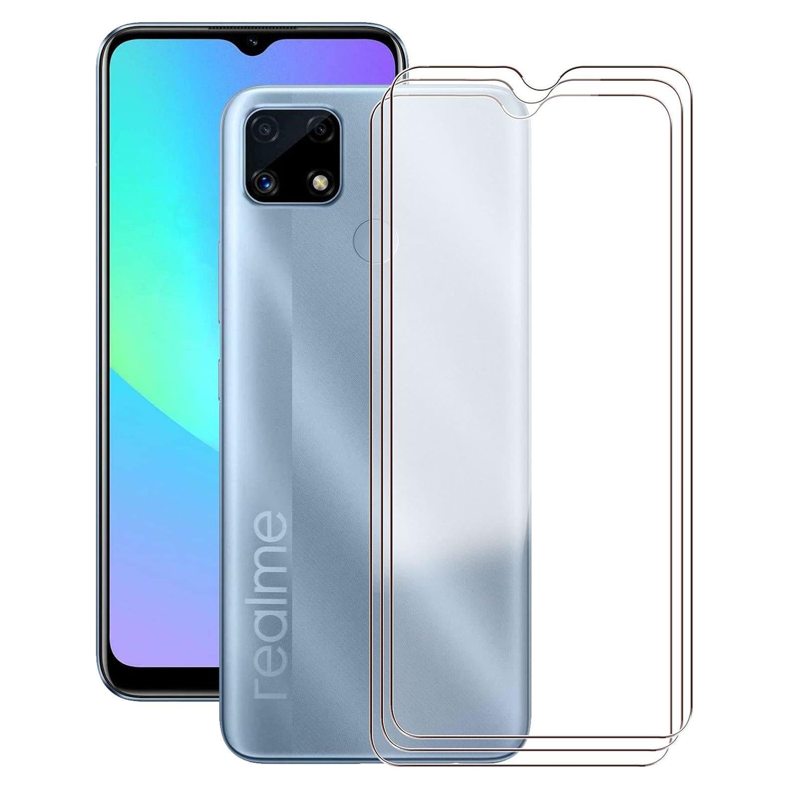 Protector de Pantalla Vidrio Templado KJYF para Realme C25s 6.5" - 3 Paquetes