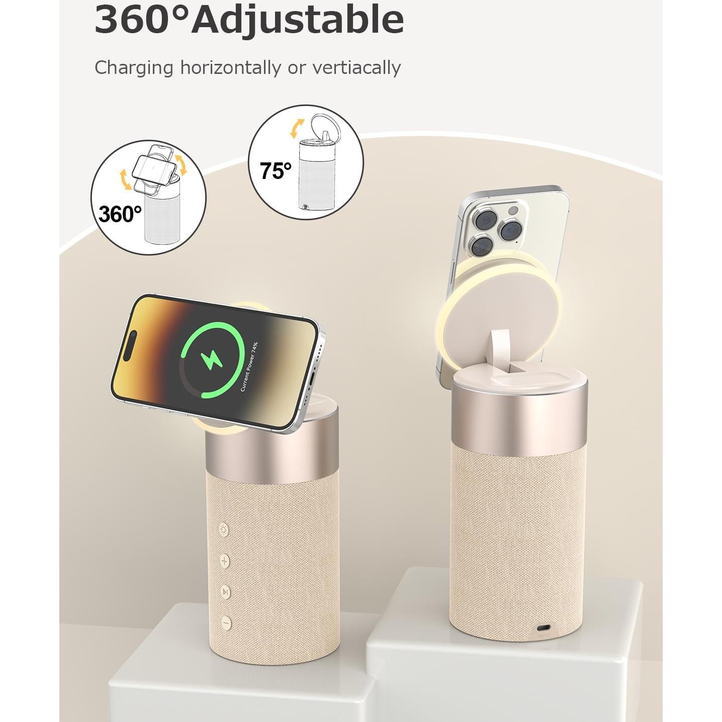 Altavoz Bluetooth COLSUR S02 con Cargador Inalámbrico 2 en 1