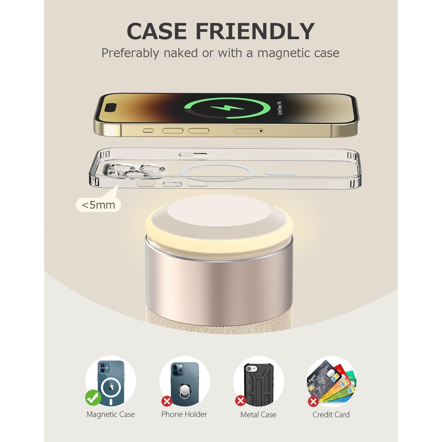 Altavoz Bluetooth COLSUR S02 con Cargador Inalámbrico 2 en 1