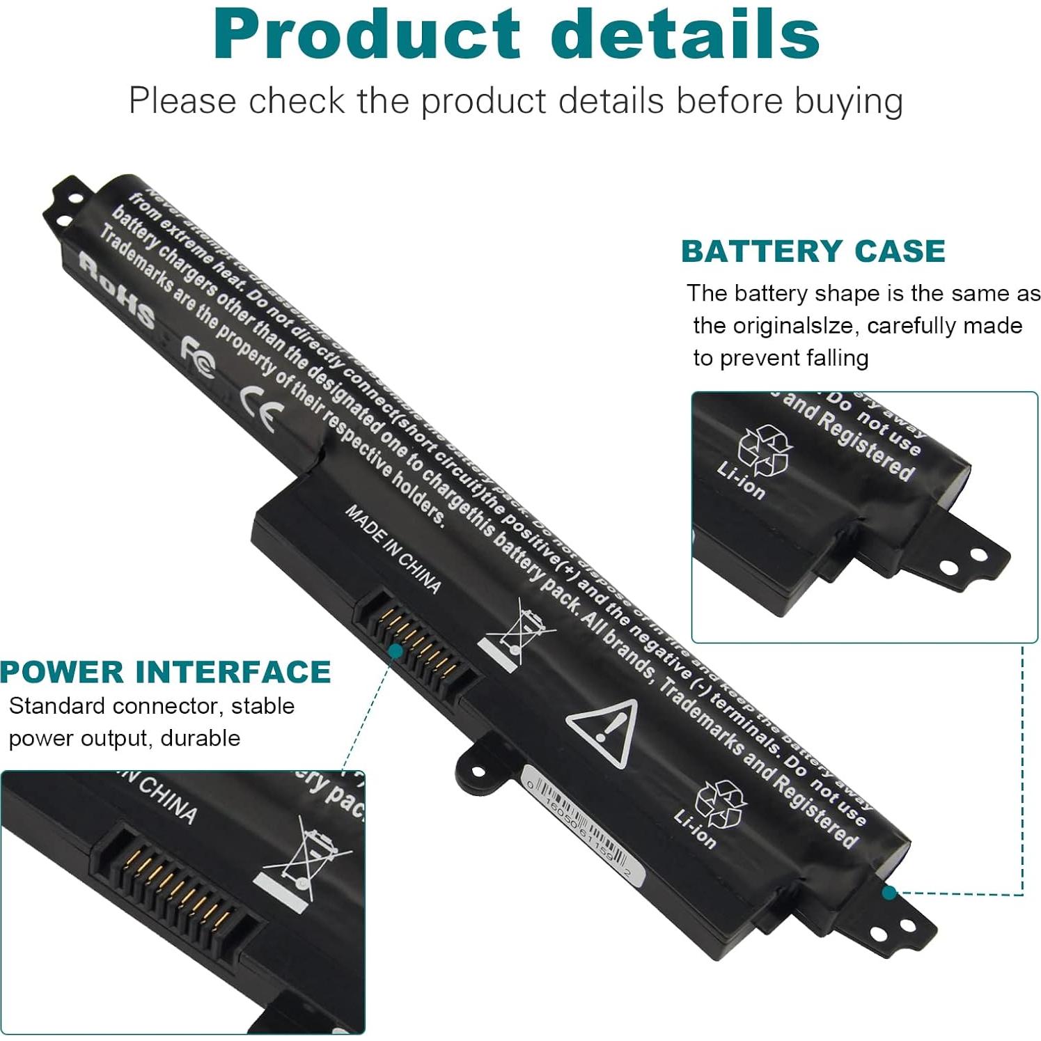 Batería Li-ion 2200mAh Asus VivoBook X200CA A31N1302