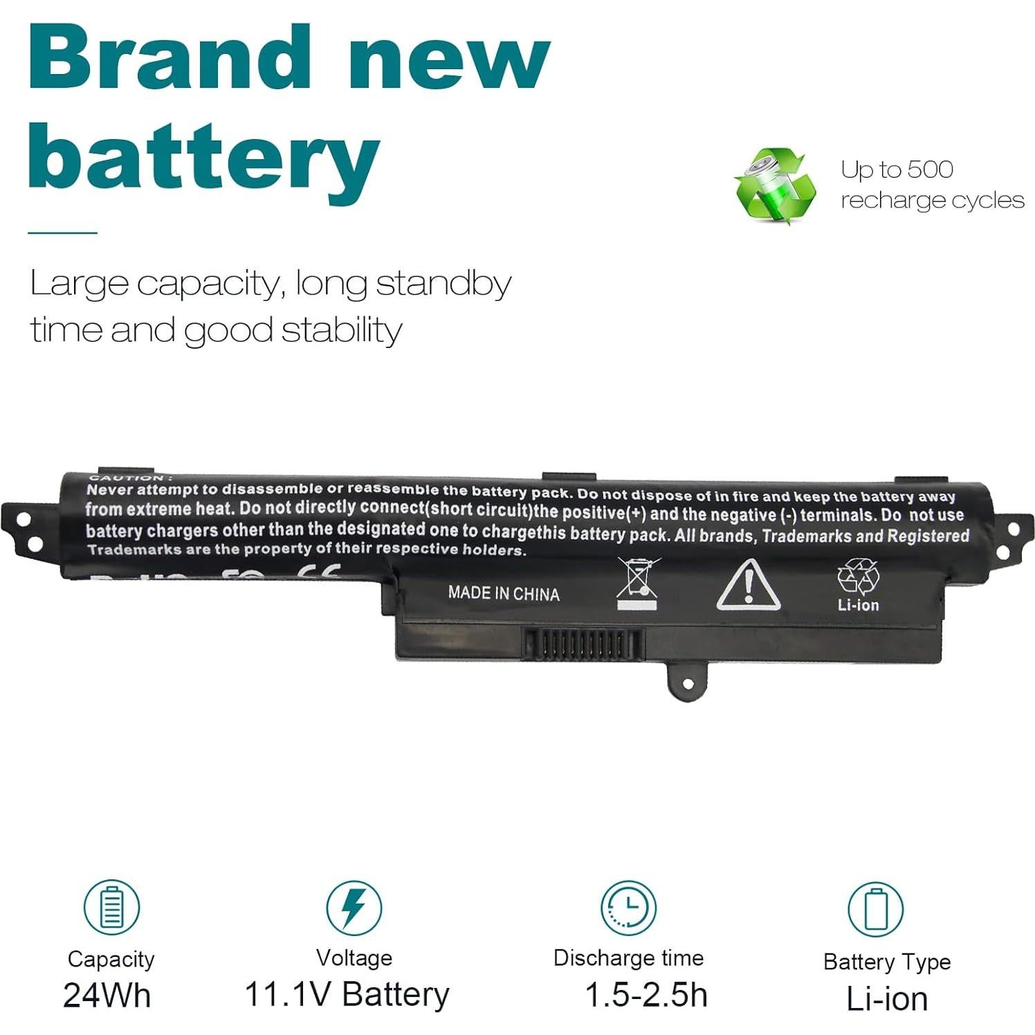 Batería Li-ion 2200mAh Asus VivoBook X200CA A31N1302