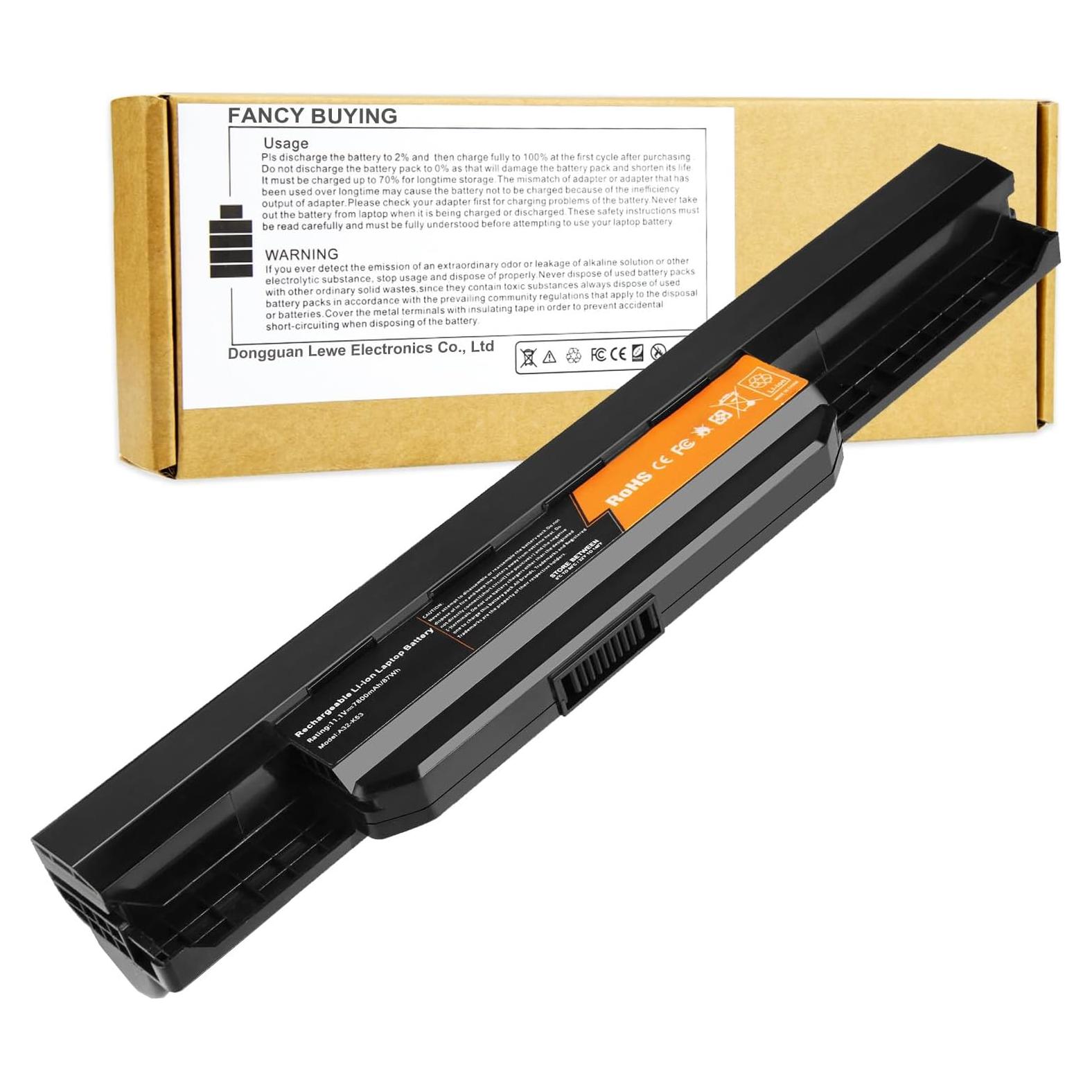 Batería de Reemplazo Asus A32-K53 7800mAh 87Wh 9 Celdas