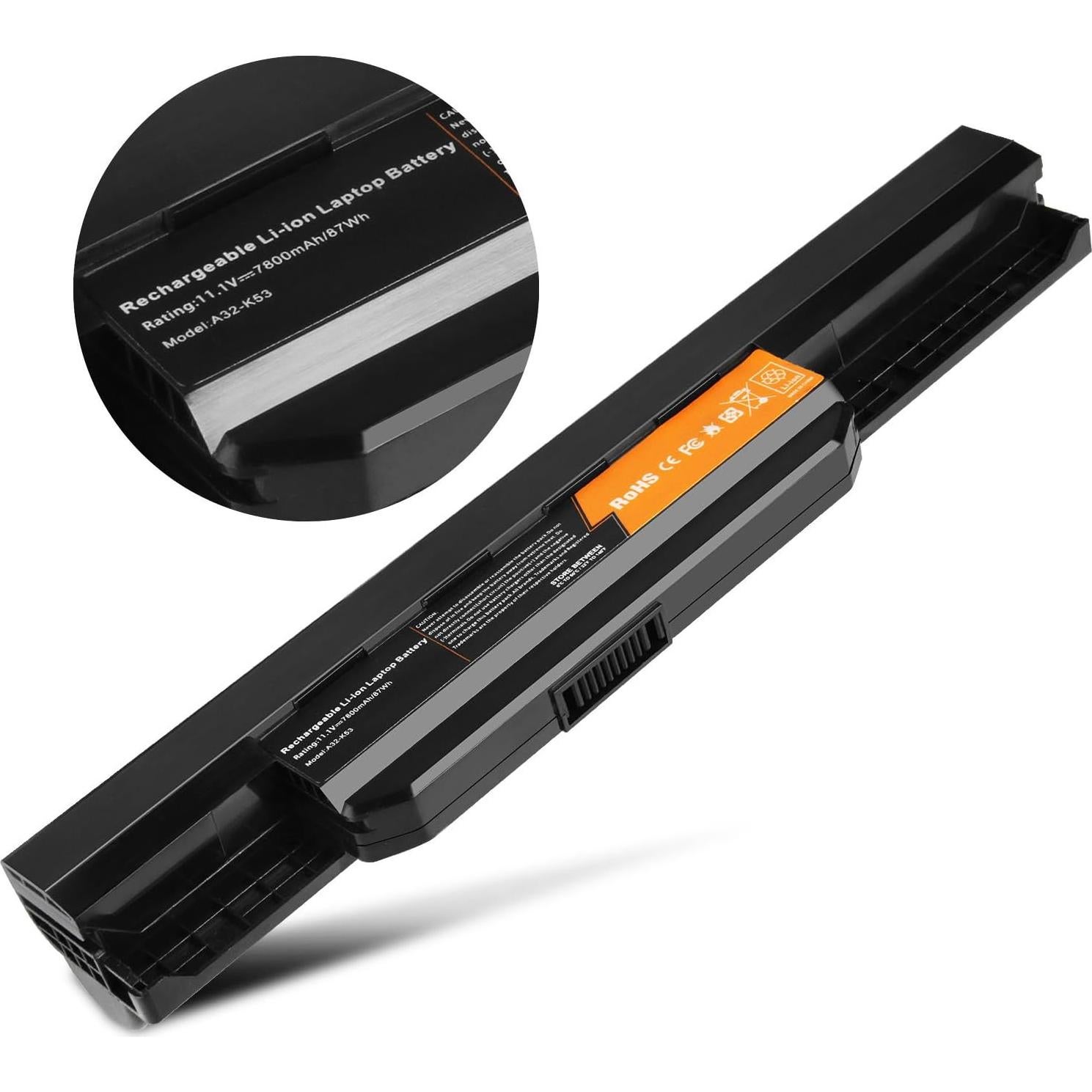 Batería de Reemplazo Asus A32-K53 7800mAh 87Wh 9 Celdas