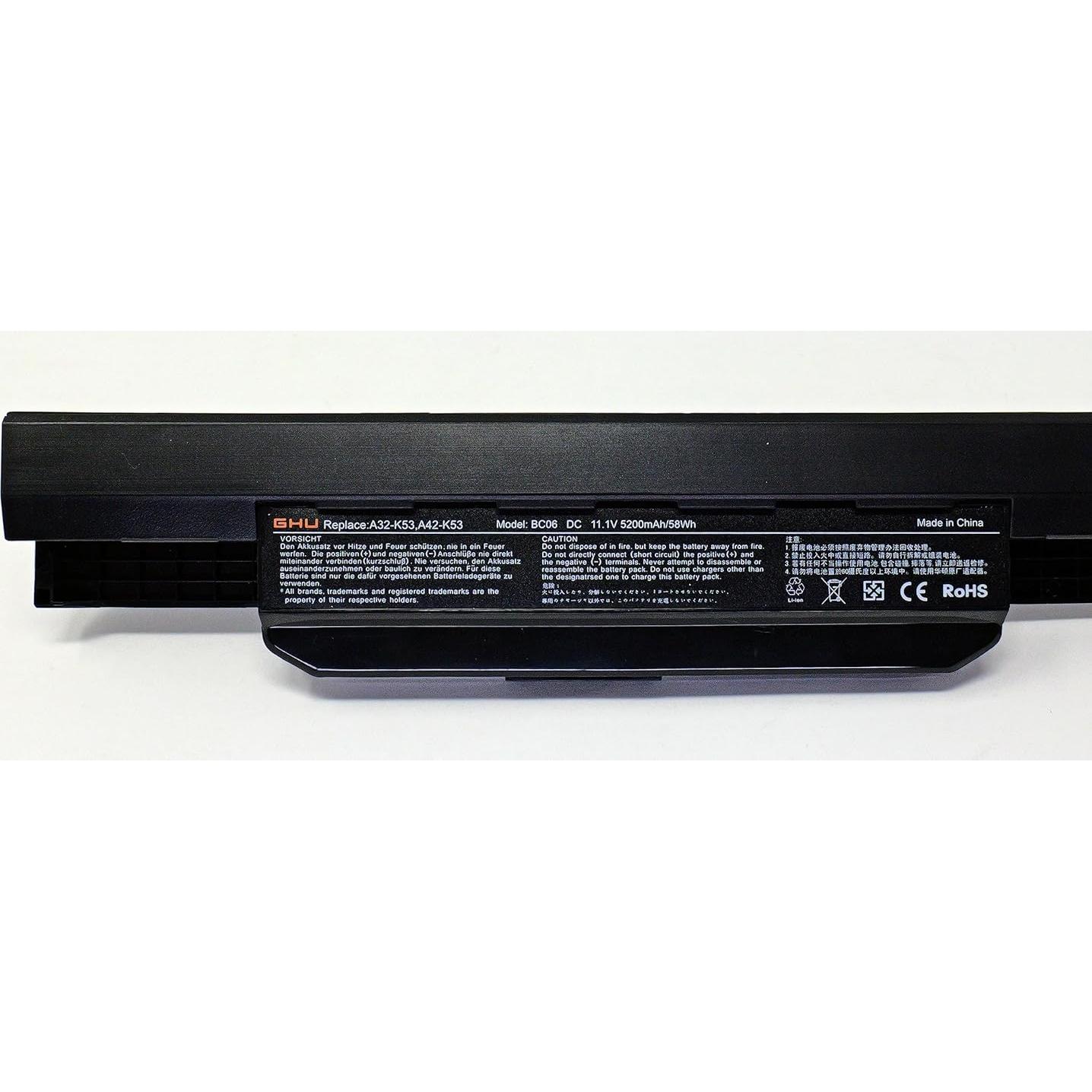 Batería GHU para Laptop Asus A53 K53 5200mAh 11.1V