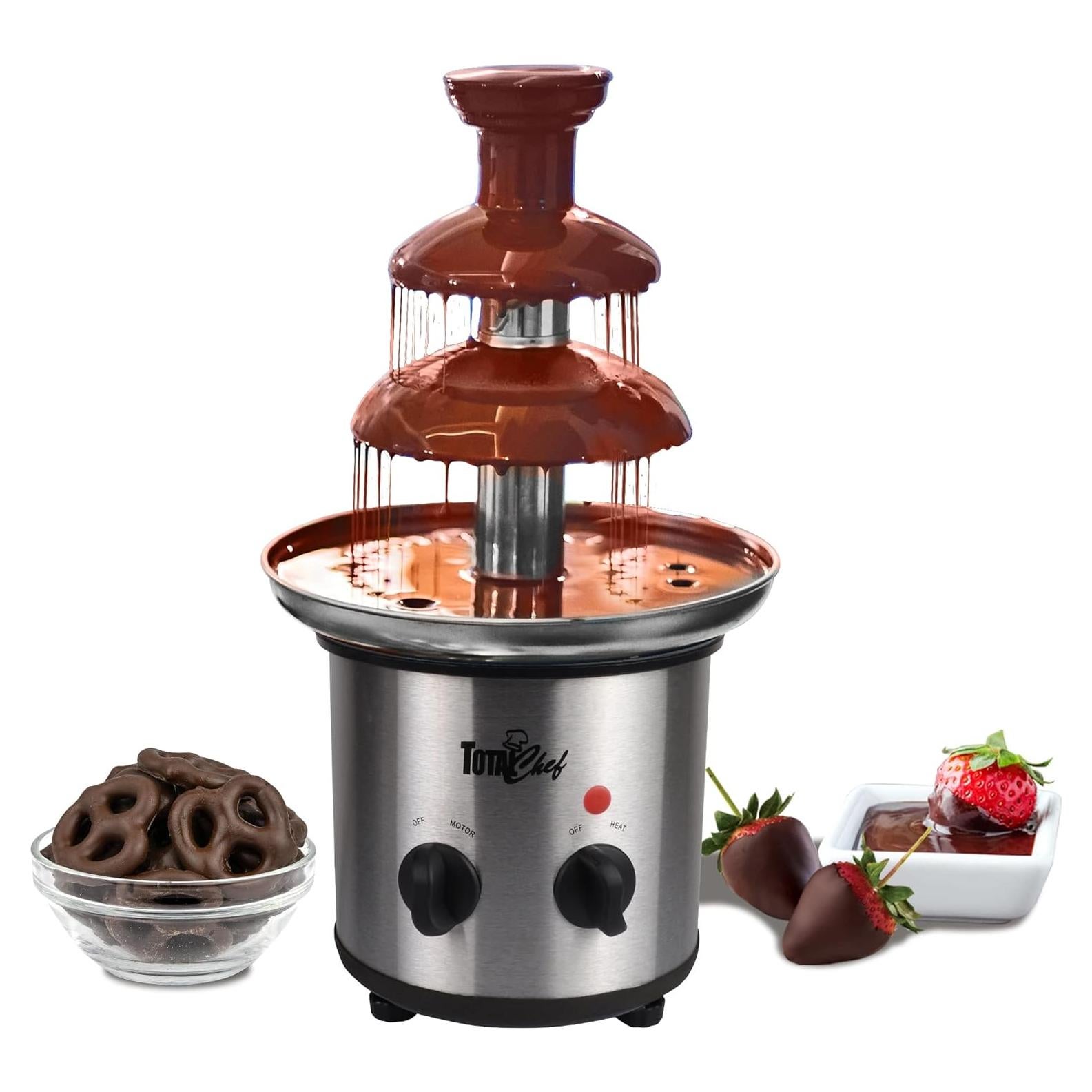 Fuente de Chocolate Total Chef 3 Niveles Acero Inoxidable 0.68 kg