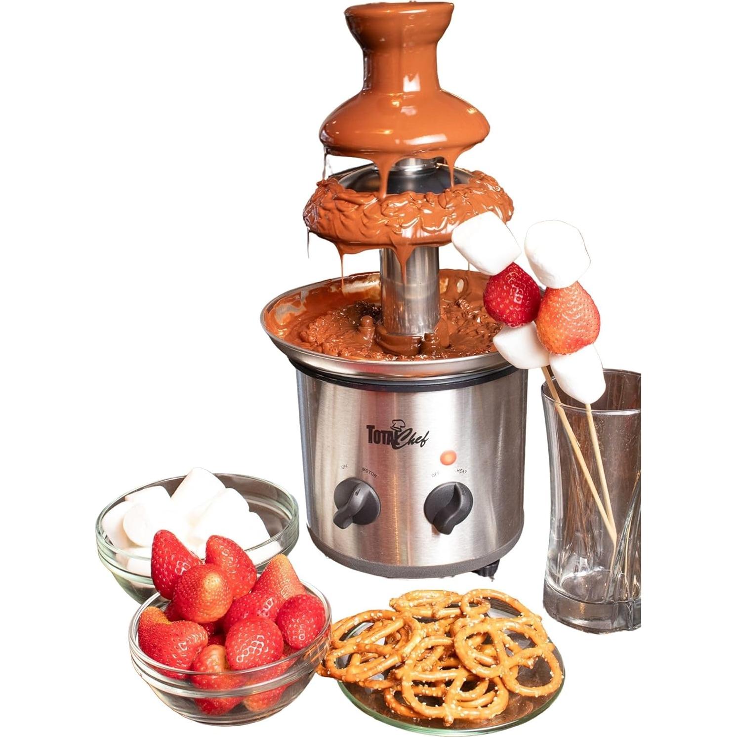 Fuente de Chocolate Total Chef 3 Niveles Acero Inoxidable 0.68 kg