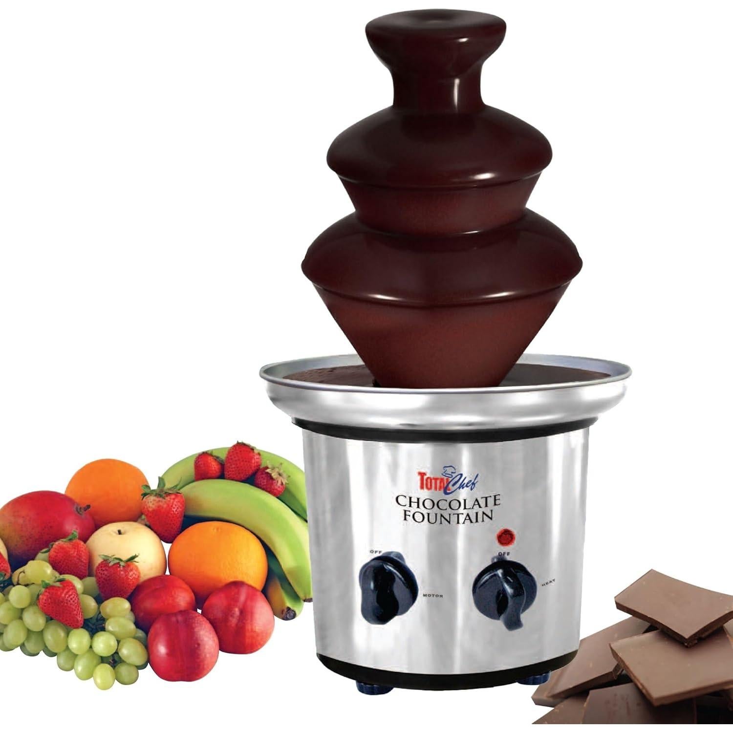 Fuente de Chocolate Total Chef 3 Niveles Acero Inoxidable 0.68 kg