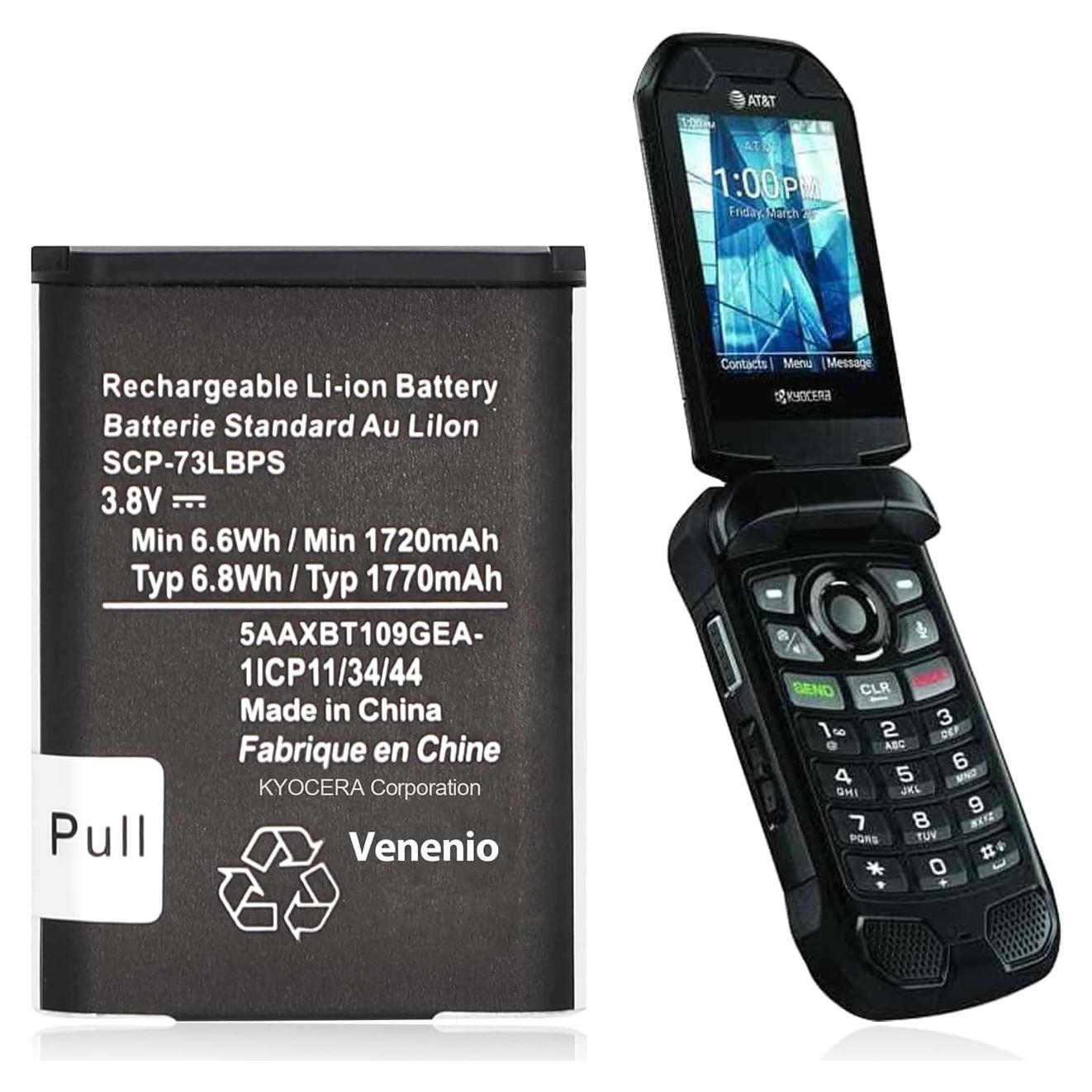 Batería de Reemplazo SCP-73LBPS Kyocera DuraXV Extreme 1770mAh