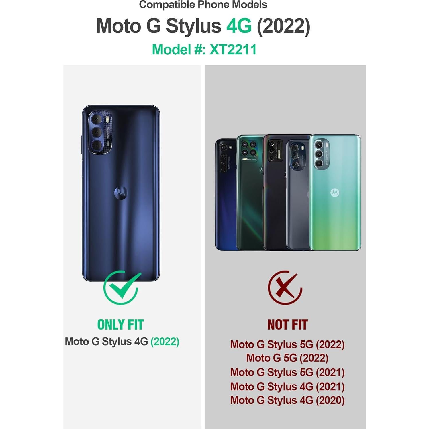 Funda Poetic Guardian para Motorola Moto G Stylus 2022 Negra