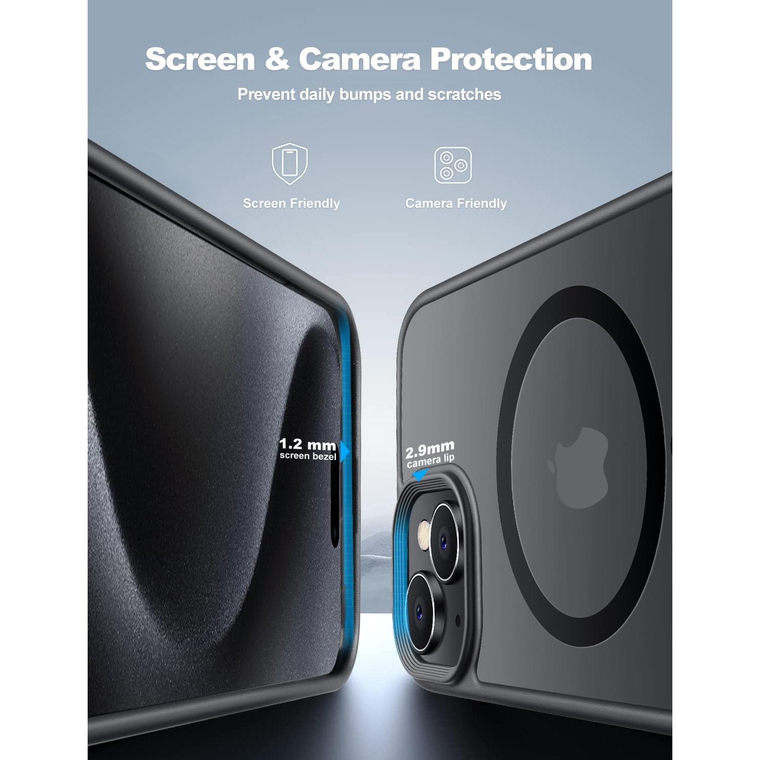 Funda Magnética Tigowos para iPhone 15 Resistente a Caídas