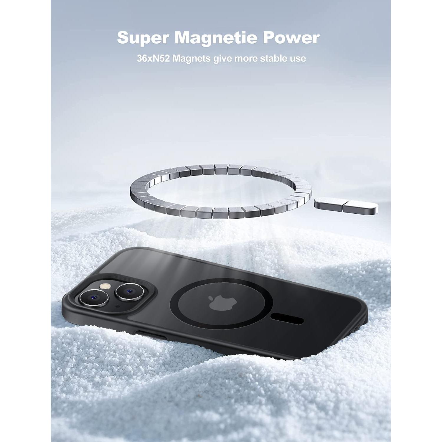 Funda Magnética Tigowos para iPhone 15 Resistente a Caídas