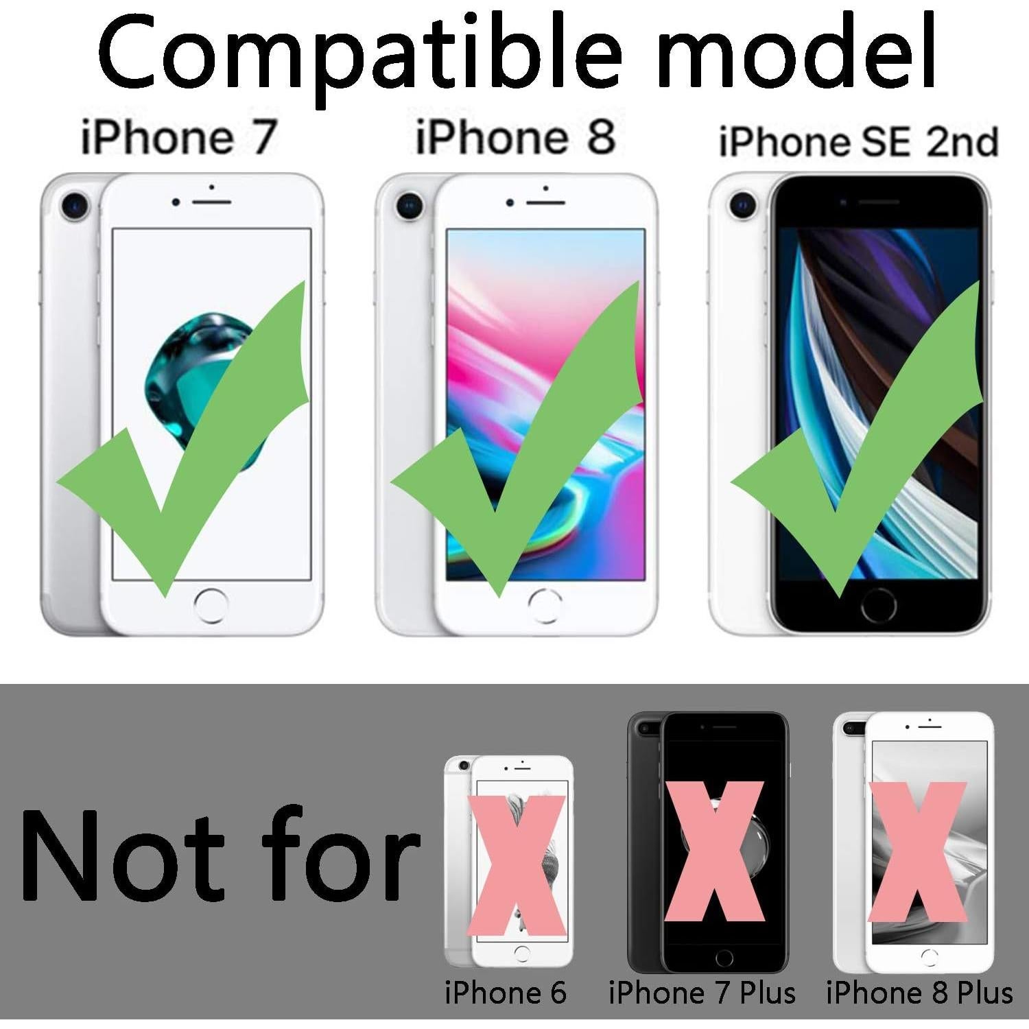 Funda TENOC Antiamarillenta para iPhone SE 2/3, 7 y 8 - 4.7"