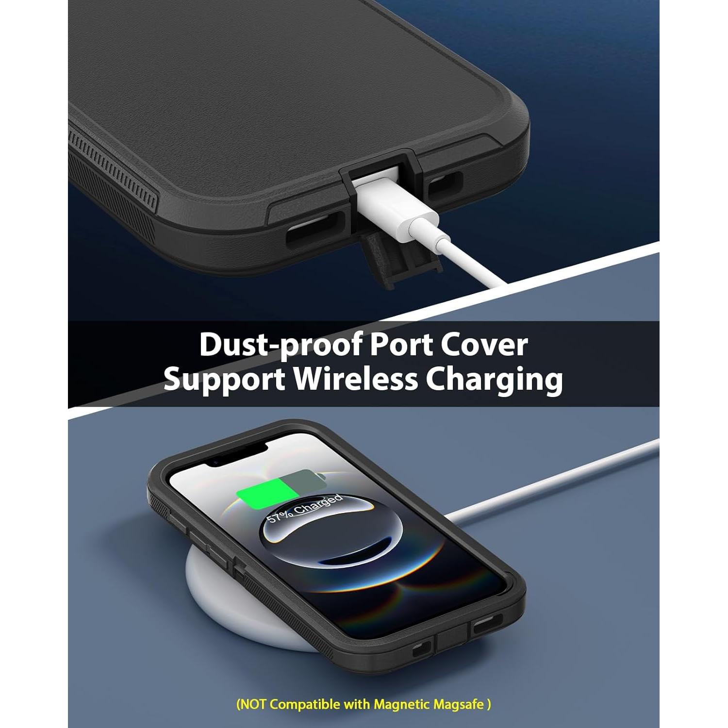 Funda Jelanry para iPhone 16E 2025, Doble Capa Resistente 6.1"