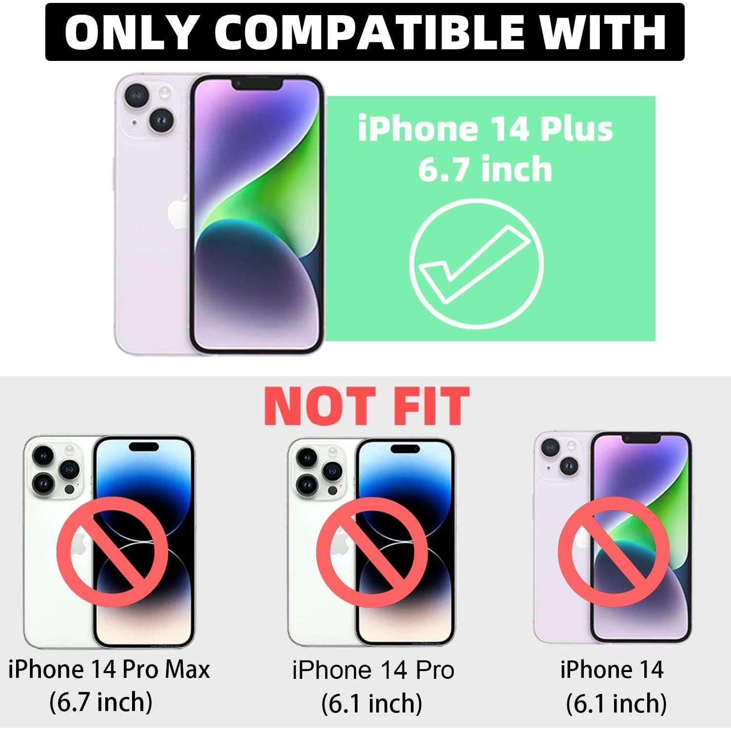 Funda TPU iPhone 14 Plus ZONRW Leopardo Brillante 6.7"