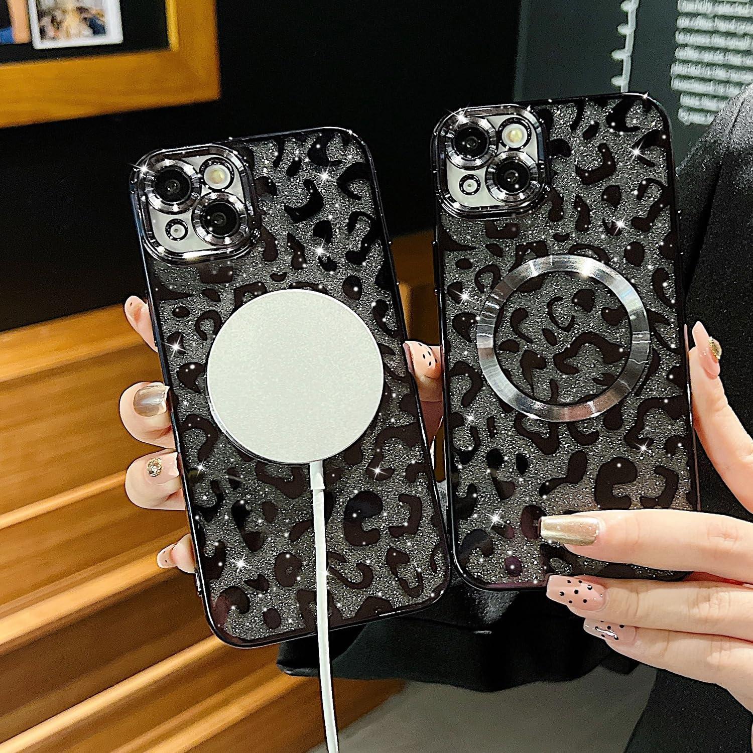 Funda TPU iPhone 14 Plus ZONRW Leopardo Brillante 6.7"