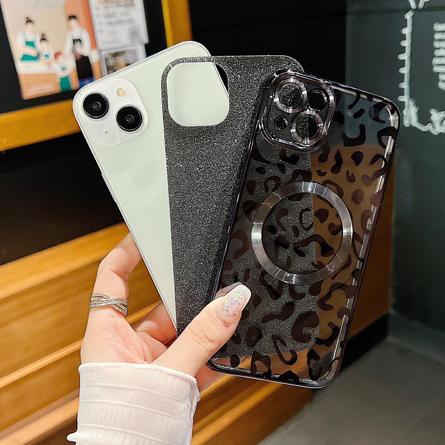 Funda TPU iPhone 14 Plus ZONRW Leopardo Brillante 6.7"