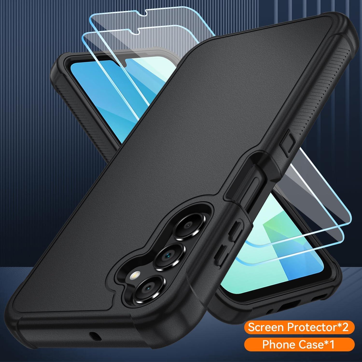 Funda Samsung Galaxy A16 5G 3 Capas Grado Militar Negro