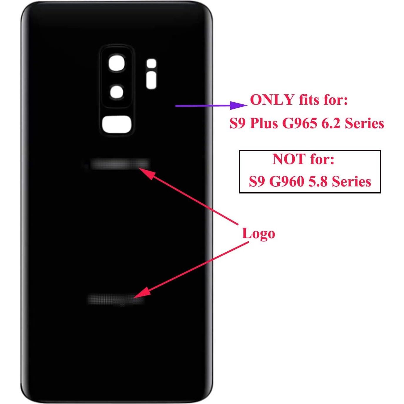 Tapa de Cristal Trasero ubrokeifixit para Galaxy S9 Plus G965 6.2