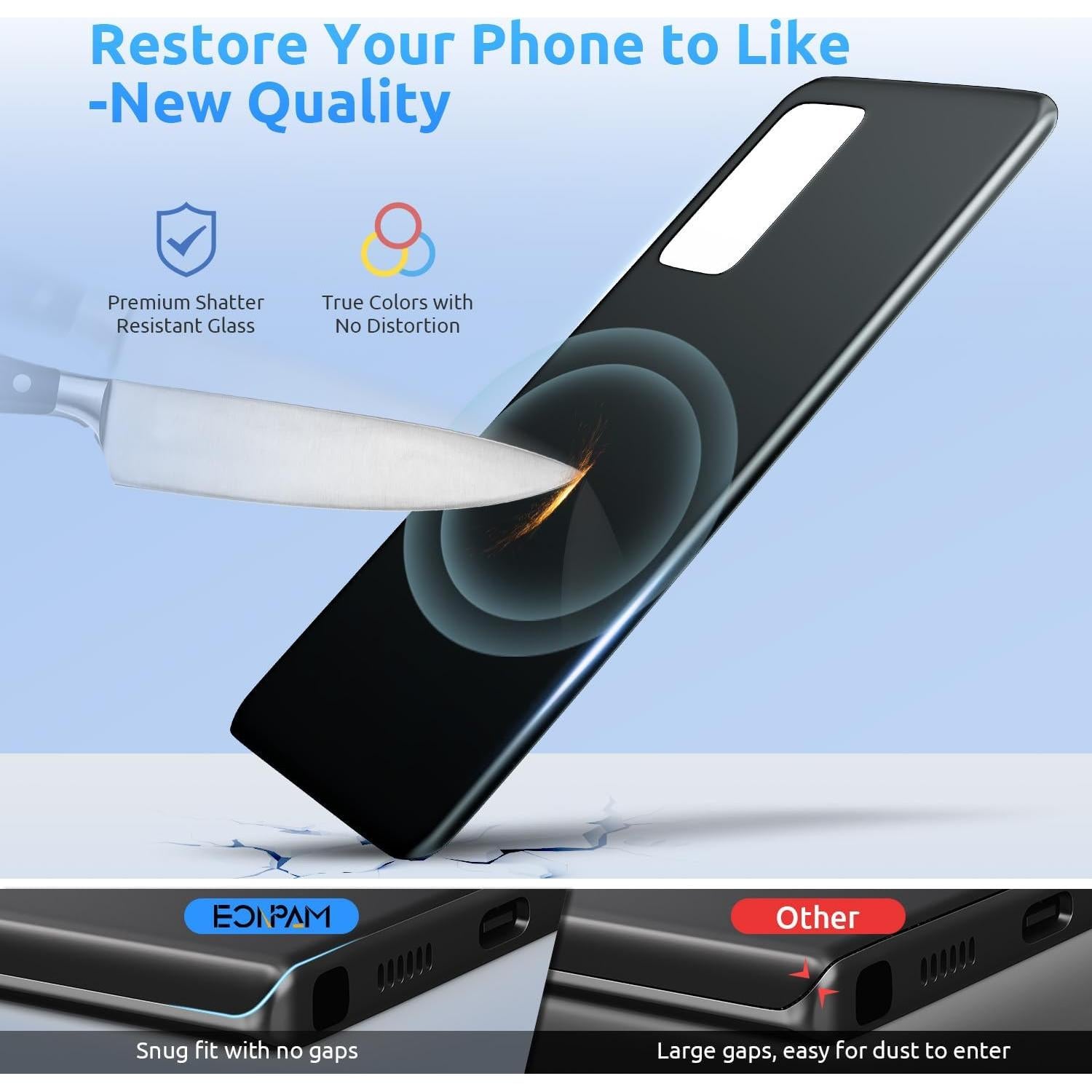 Reemplazo Cristal Trasero Xiaomi Mi 10T/10T Pro + Kit Herramientas