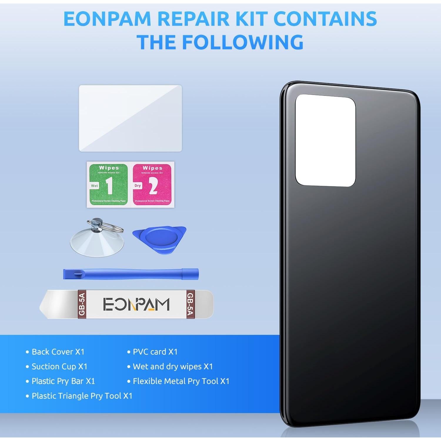 Reemplazo Cristal Trasero Xiaomi Redmi Note 12 Pro+ Negro