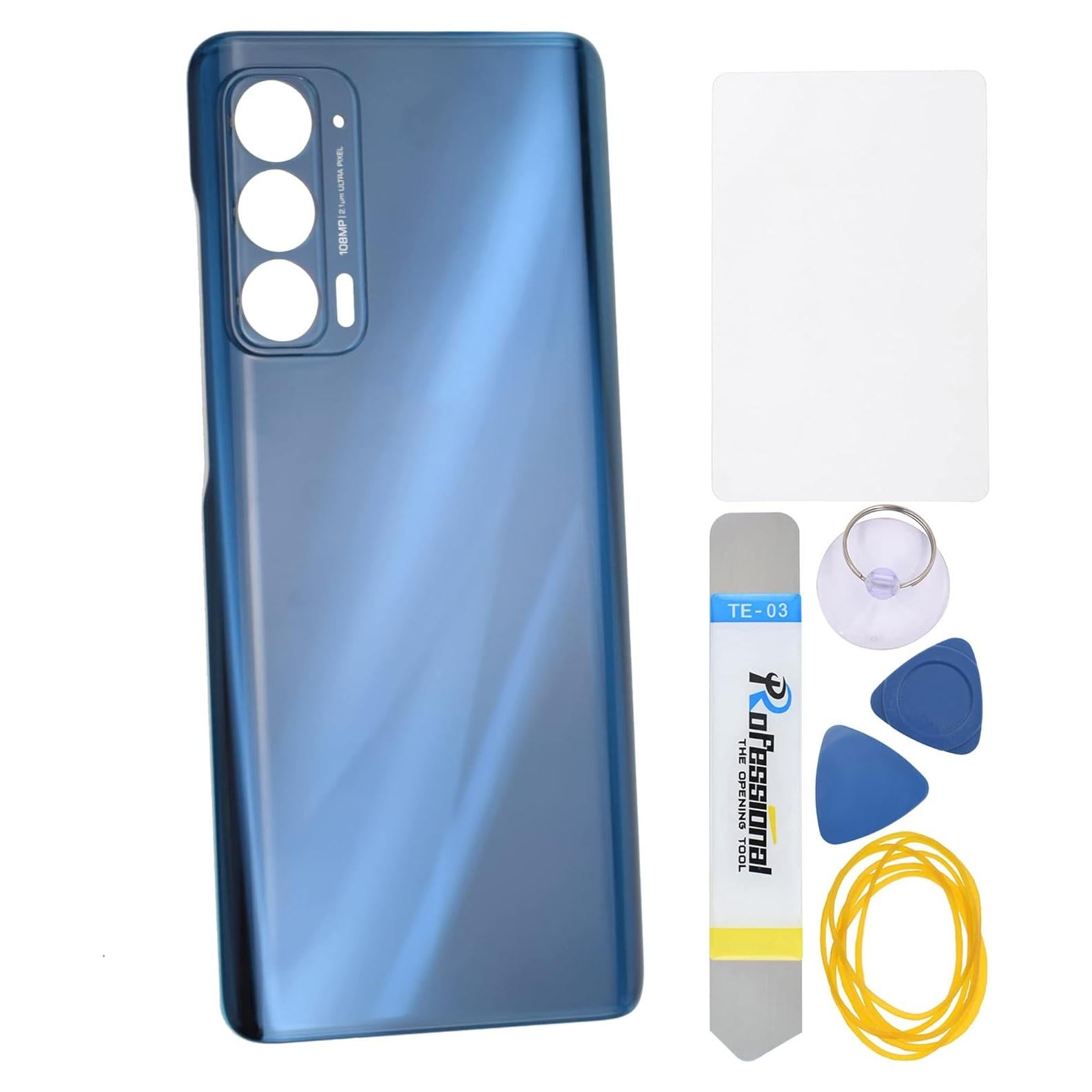 Cubierta Trasera Plástico Azul Nebulosa Motorola Edge 5G UW 2021