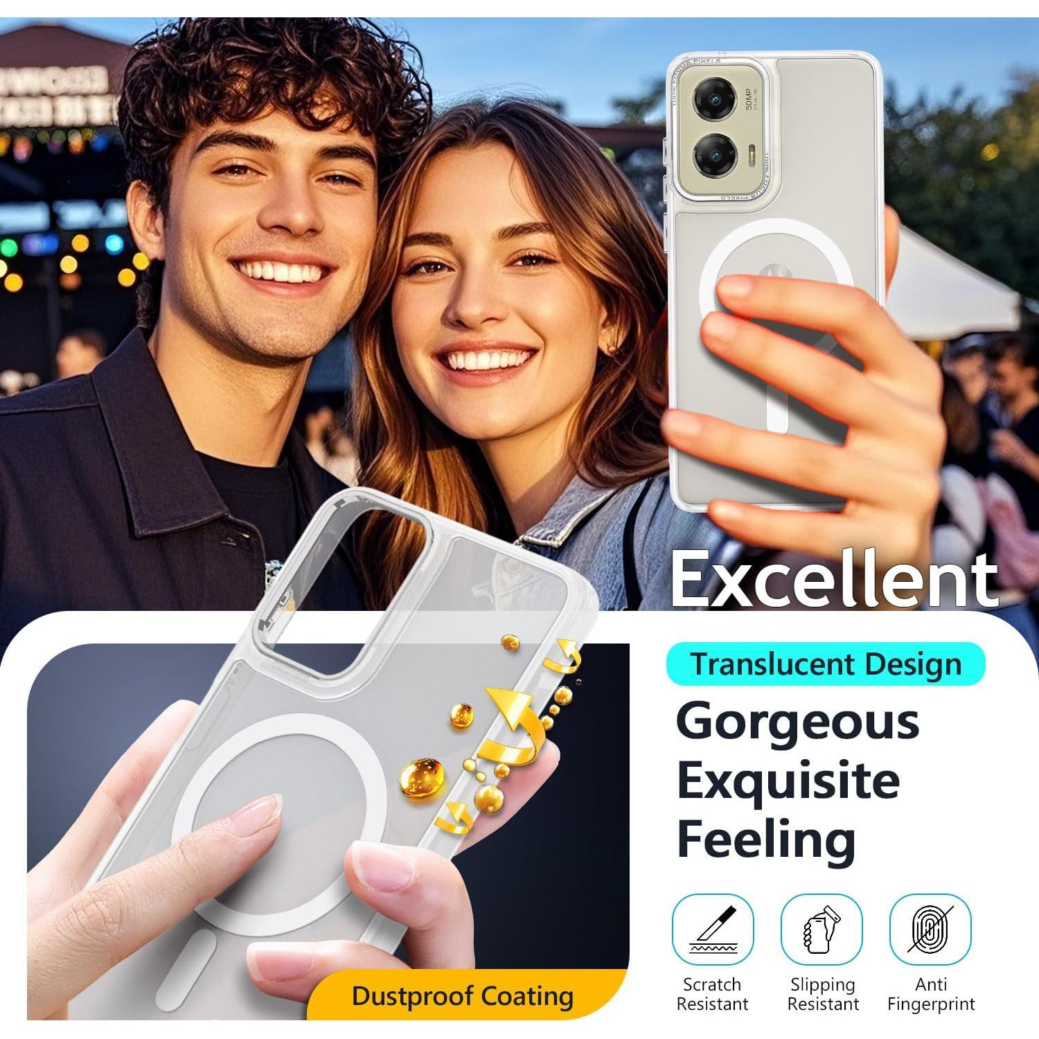 Funda Magnética YZB para Motorola Moto G Stylus 5G 2024, Clara