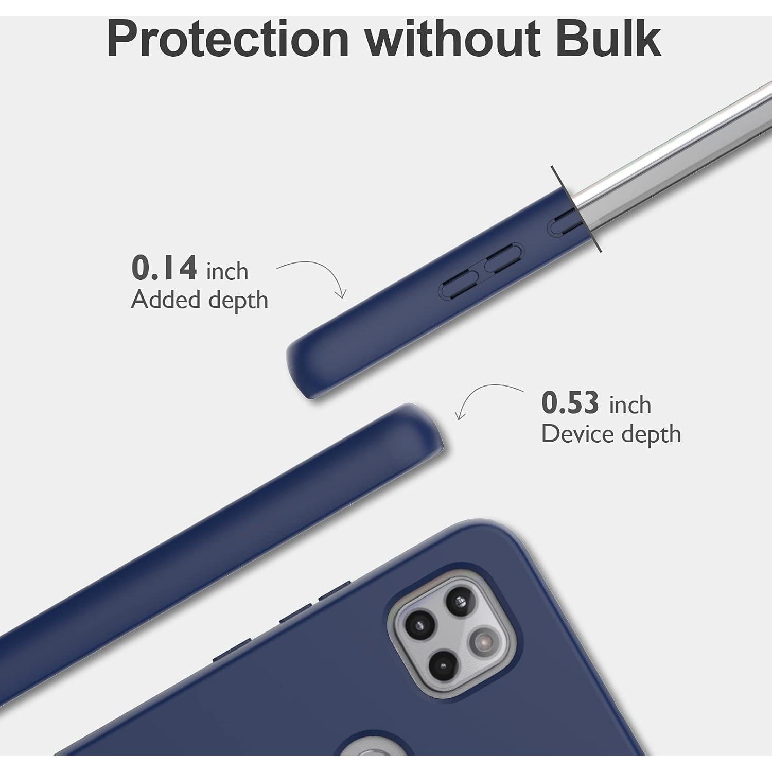 Funda Protectora para Motorola One 5G Ace con Protector de Pantalla