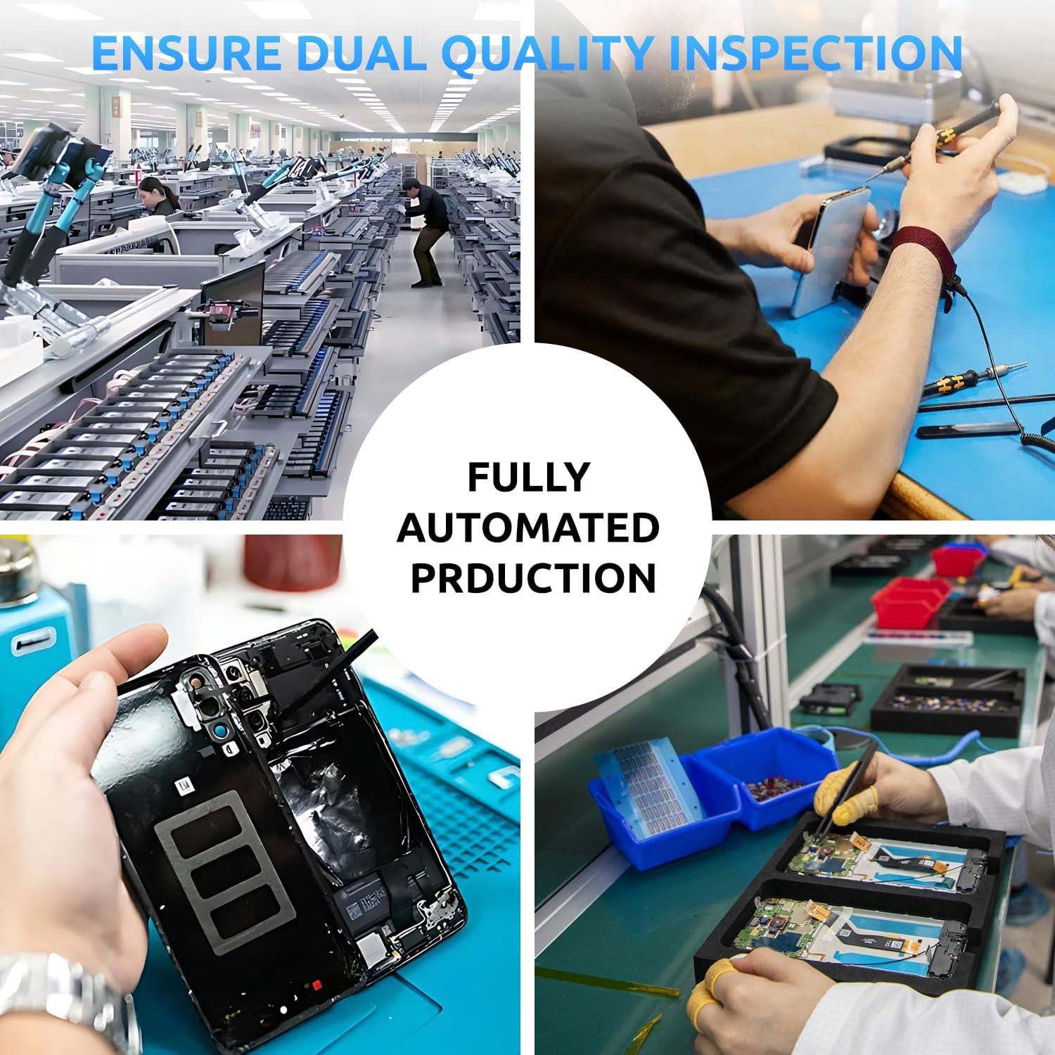 Cristal Trasero para Huawei Mate 20 Eonpam Negro + Kit Herramientas