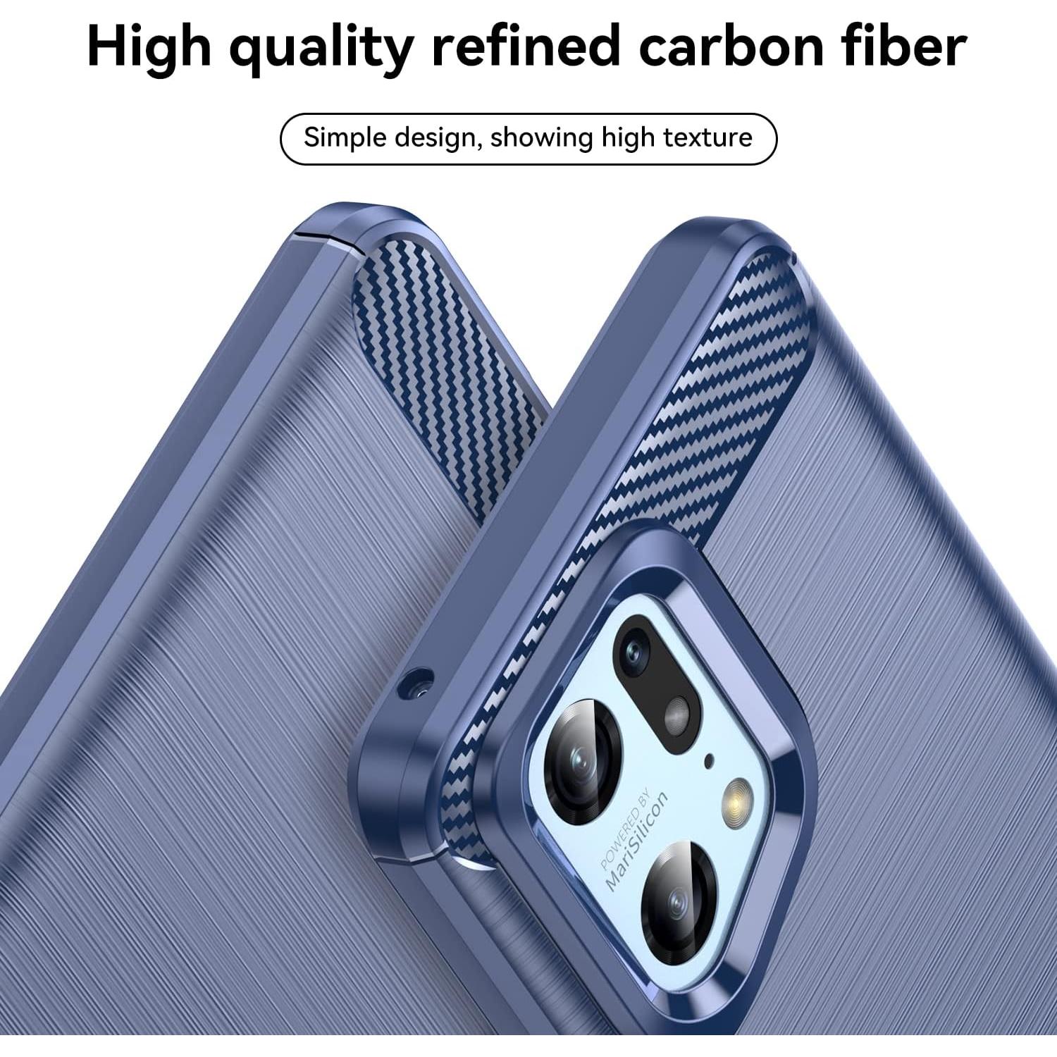 Funda de Silicona para Oppo Find X5 Pro 5G Azul PFEM10