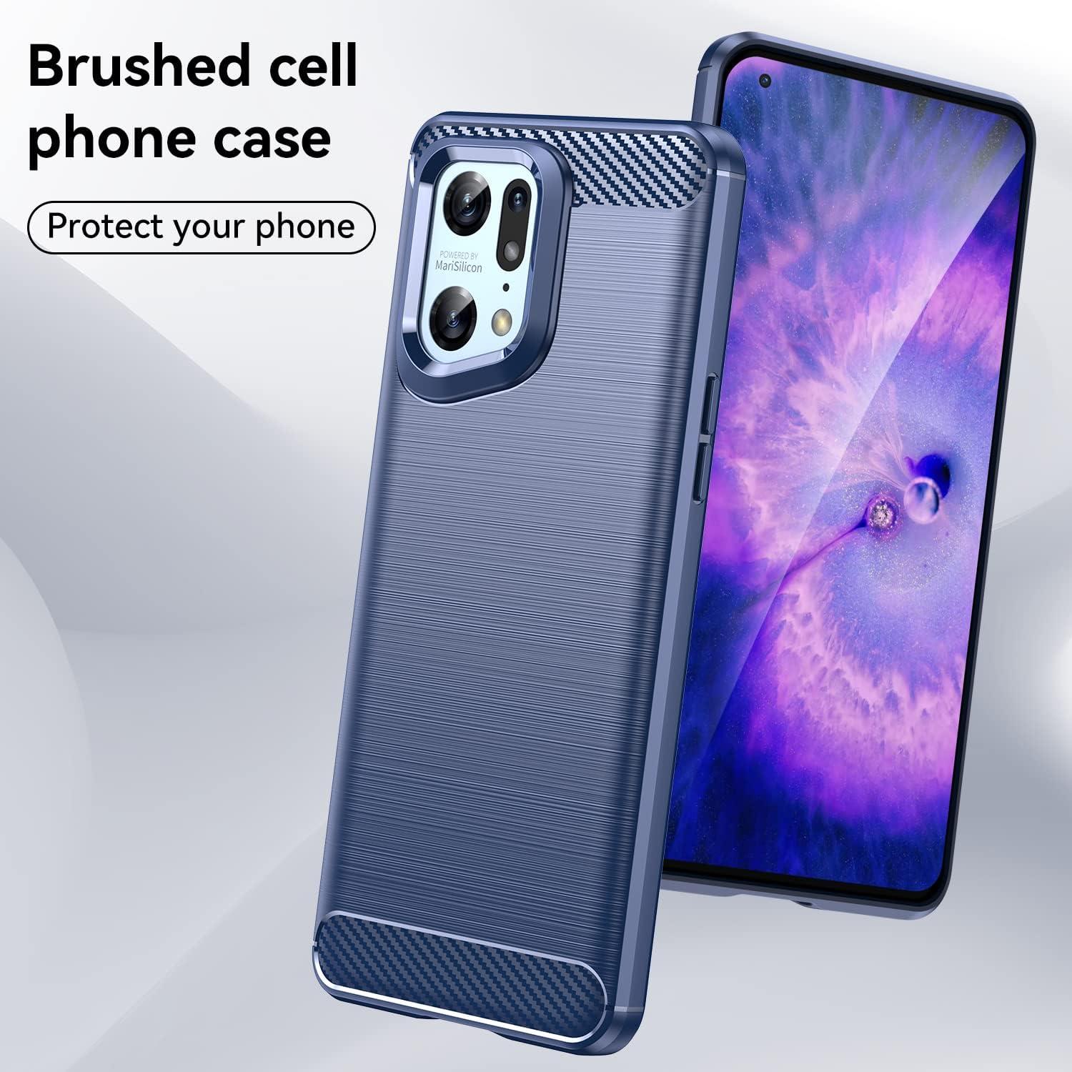 Funda de Silicona para Oppo Find X5 Pro 5G Azul PFEM10