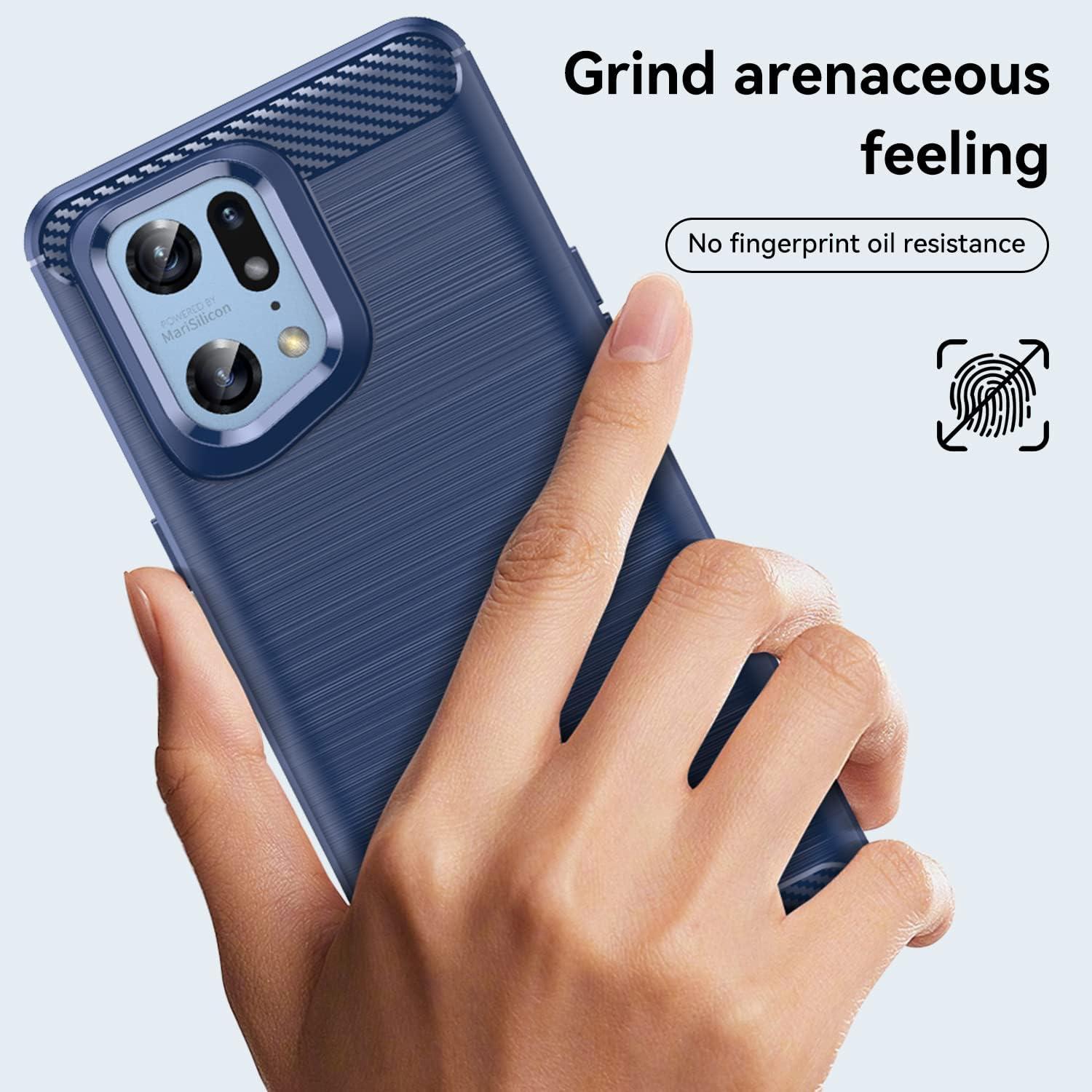 Funda de Silicona para Oppo Find X5 Pro 5G Azul PFEM10